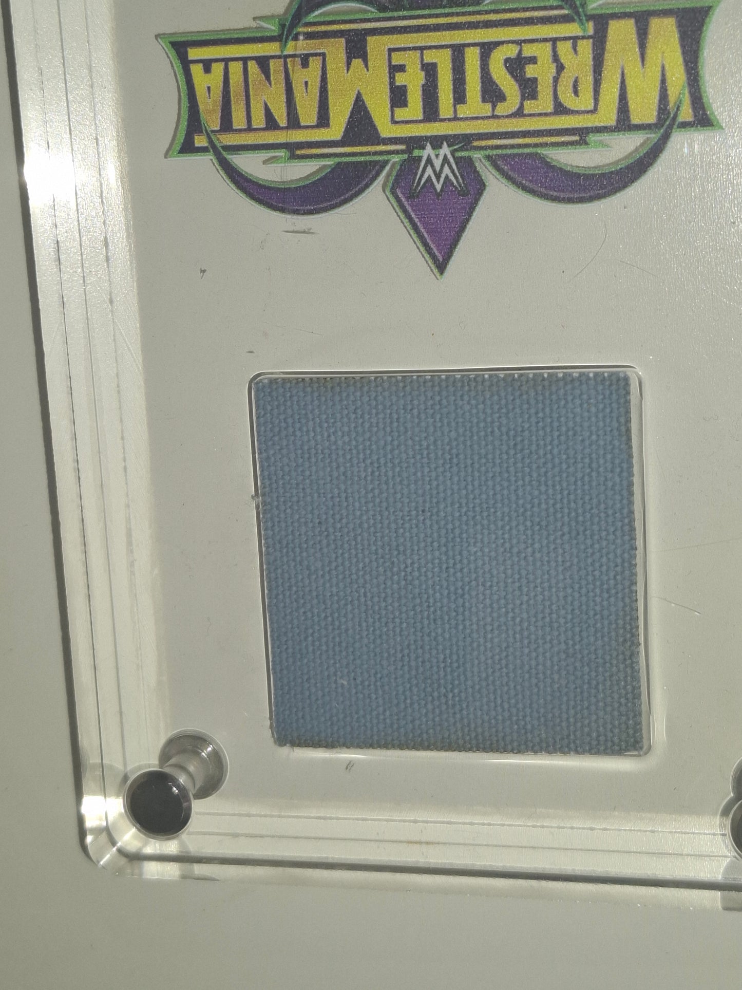 WWF / WWE Wrestlemania 34 Ring Mat Acrylic Plaque
