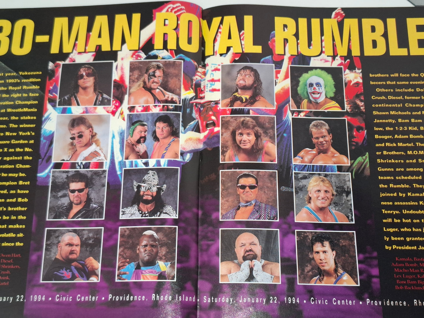 WWF Wrestling - Royal Rumble 94 - Official Event Program (1994)