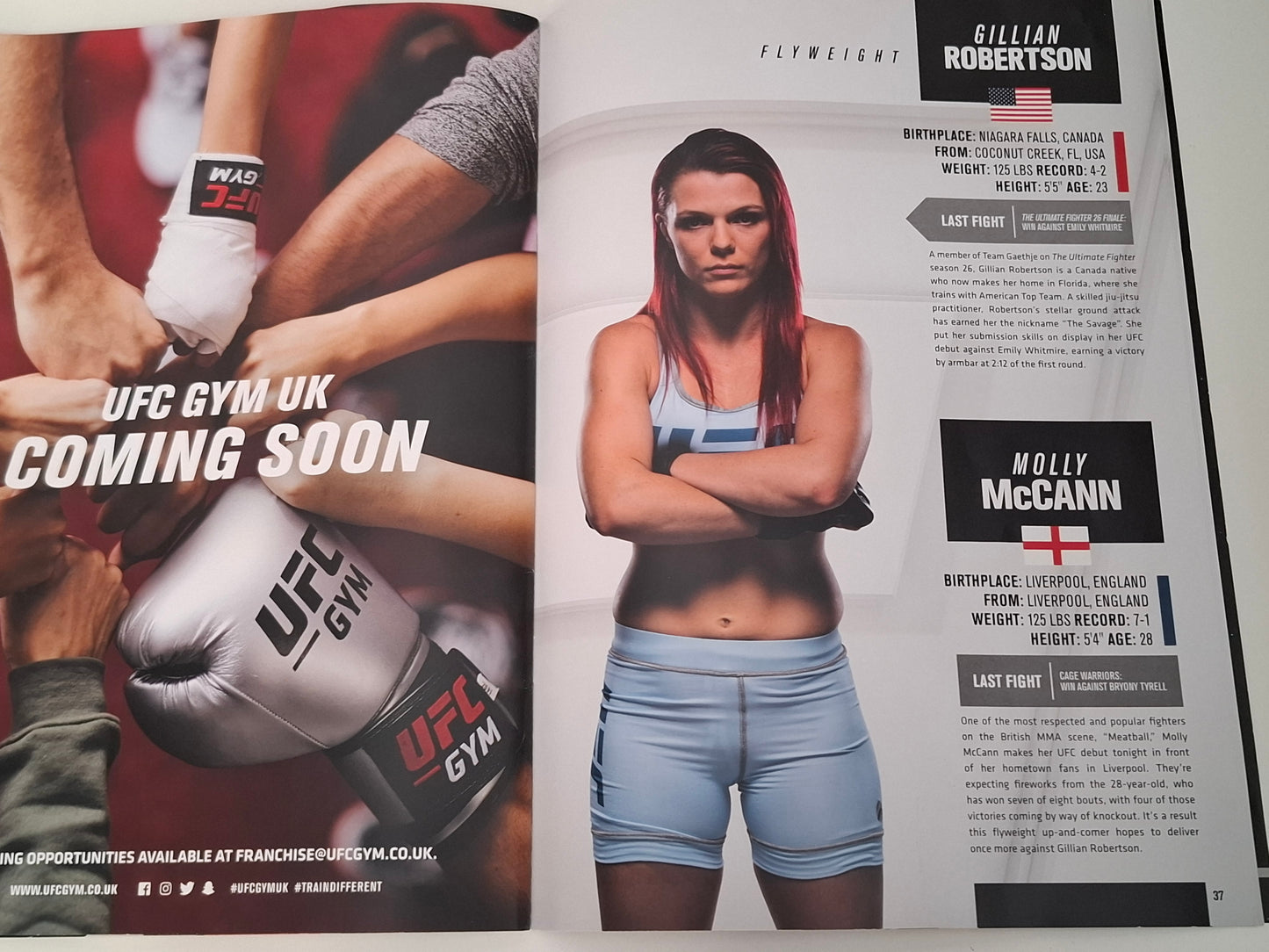 UFC Fight Night 130 (UK) - Thompson Vs Till - Official Event Program (2018)