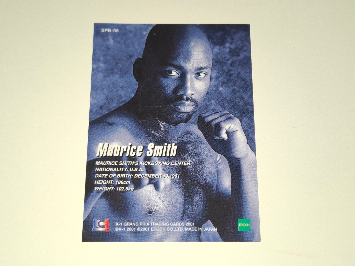 Maurice Smith - Official Trading Card - #SPB-05 - K-1 Kickboxing Epoch Set (2001)