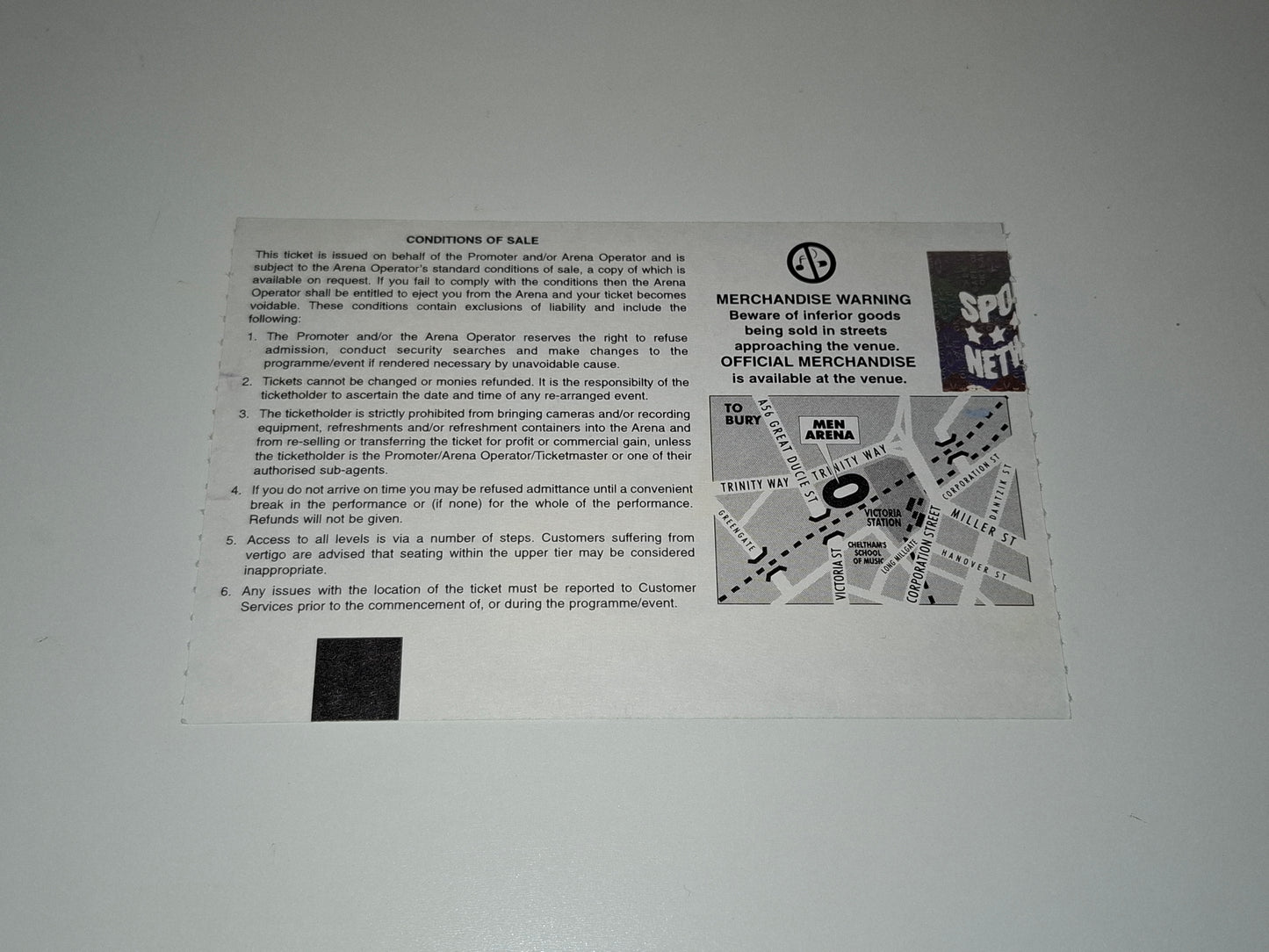 Mike Tyson Vs Julius Francis - Official Event Ticket (2000)