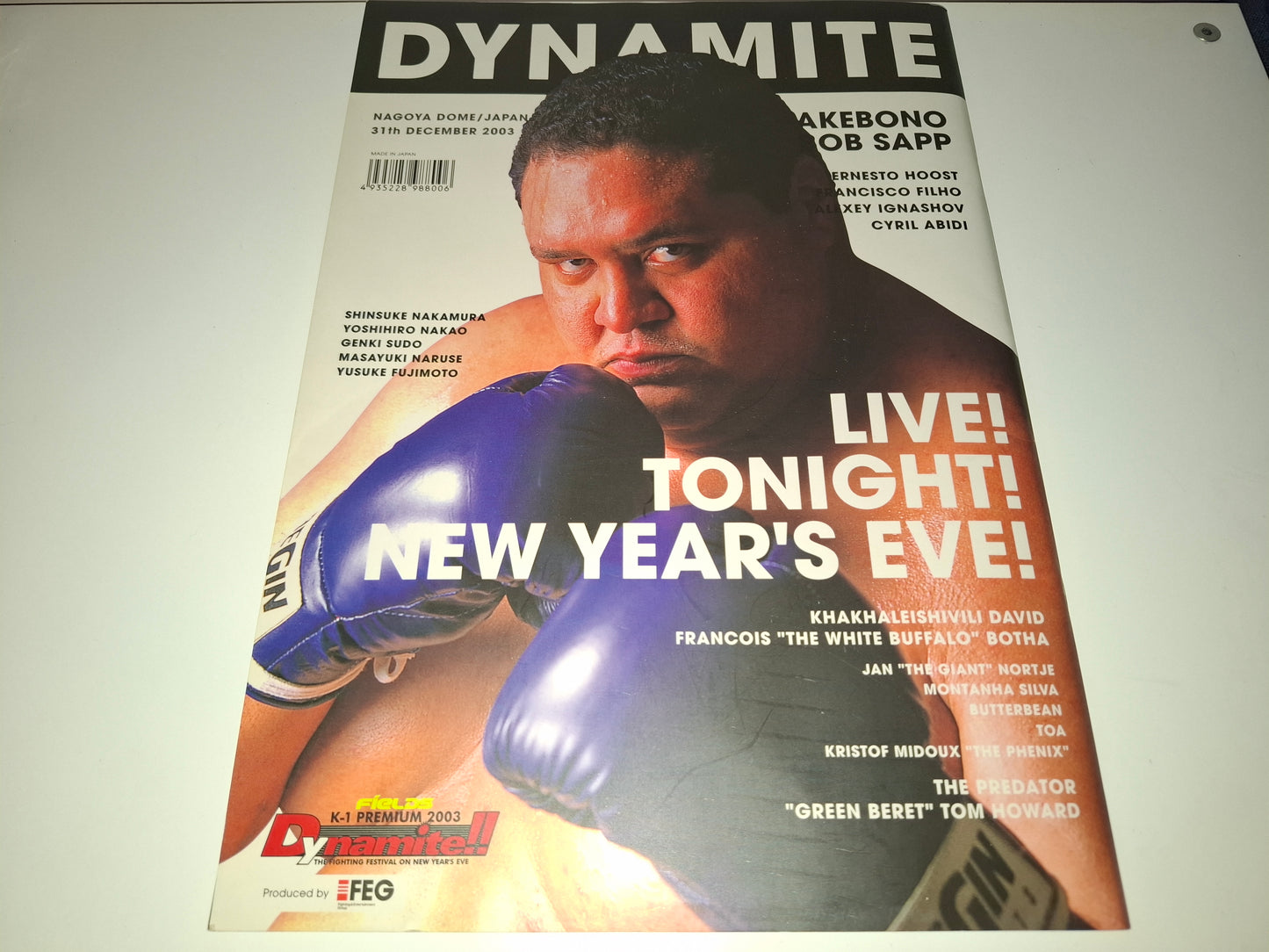 FEG Presents: Dynamite!! 2003 - K-1 Vs MMA - Official Event Program