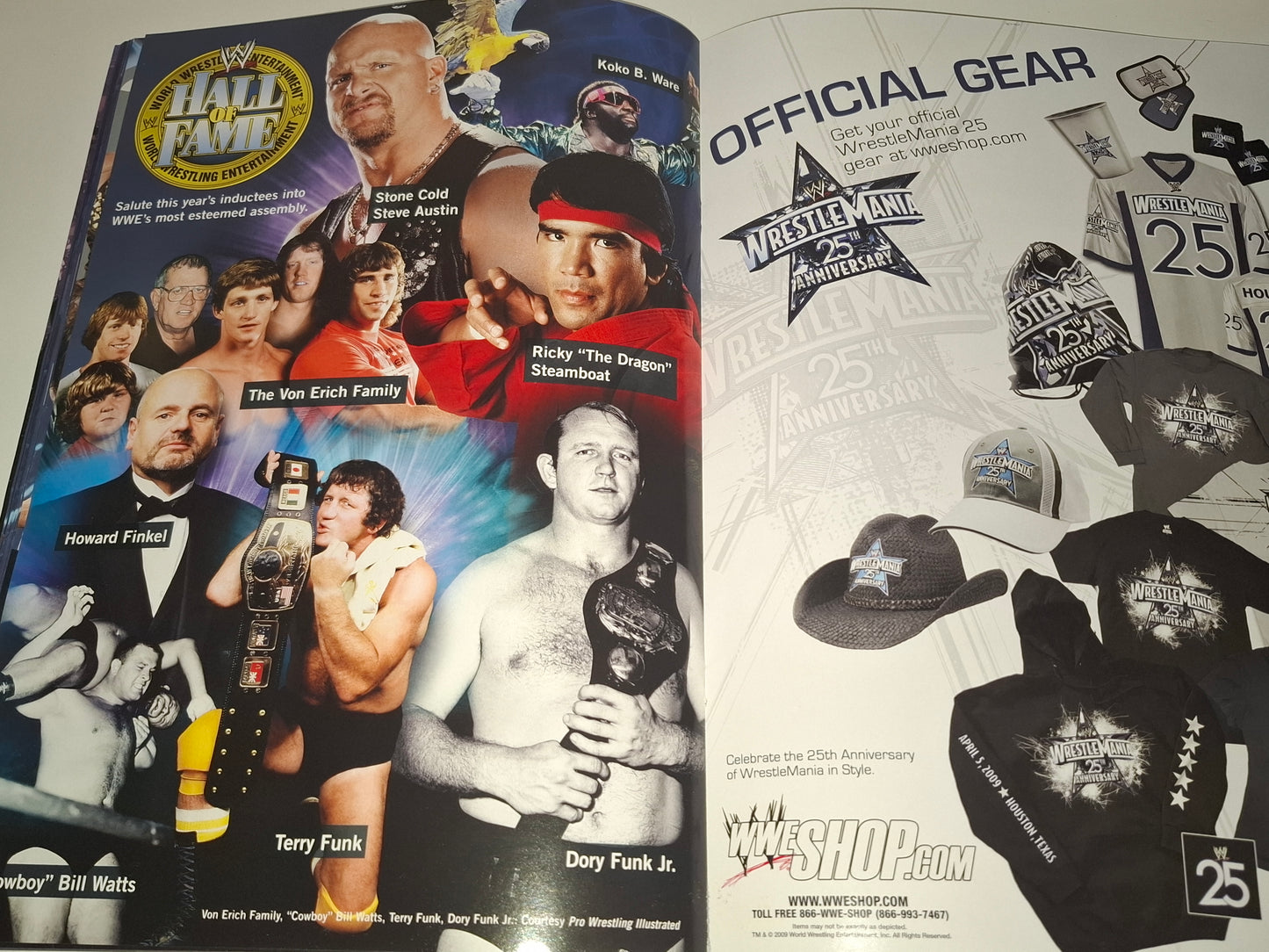 WWF / WWE Wrestling - Wrestlemania 25 - Official Event Program (2009)
