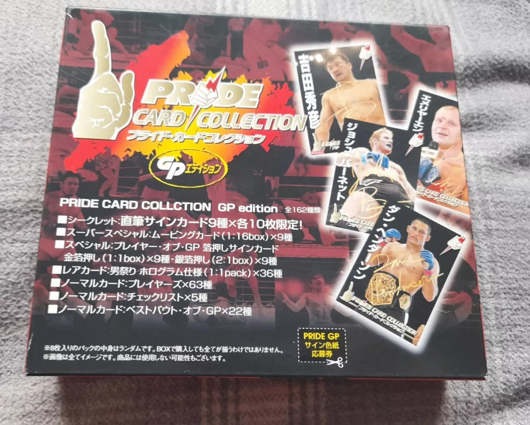 2006 DSE Pride Fighting Championships Empty Trading Card Box