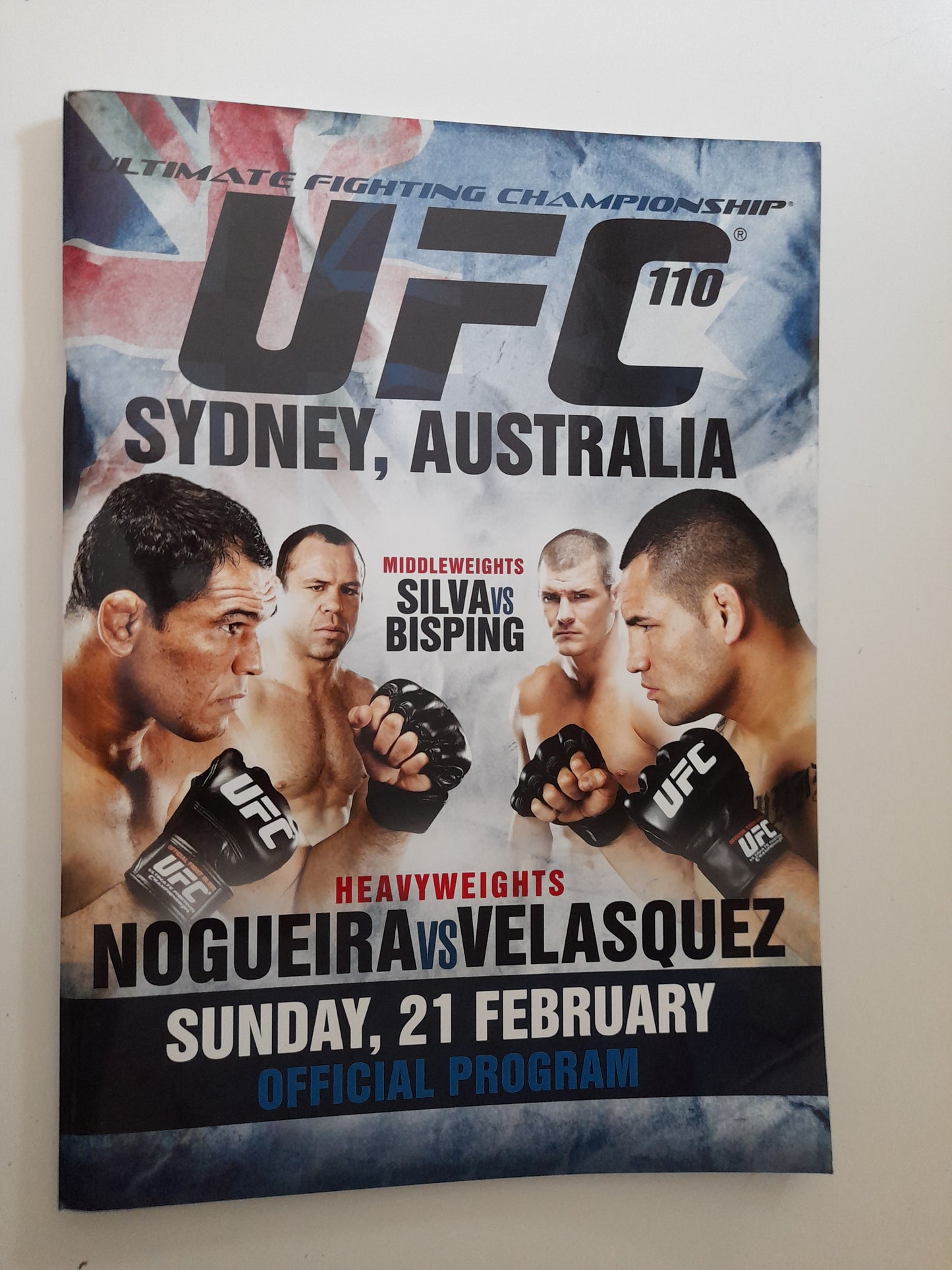 UFC 110 (AUS) - Nogueira Vs Velasquez - Official Event Program (2010)