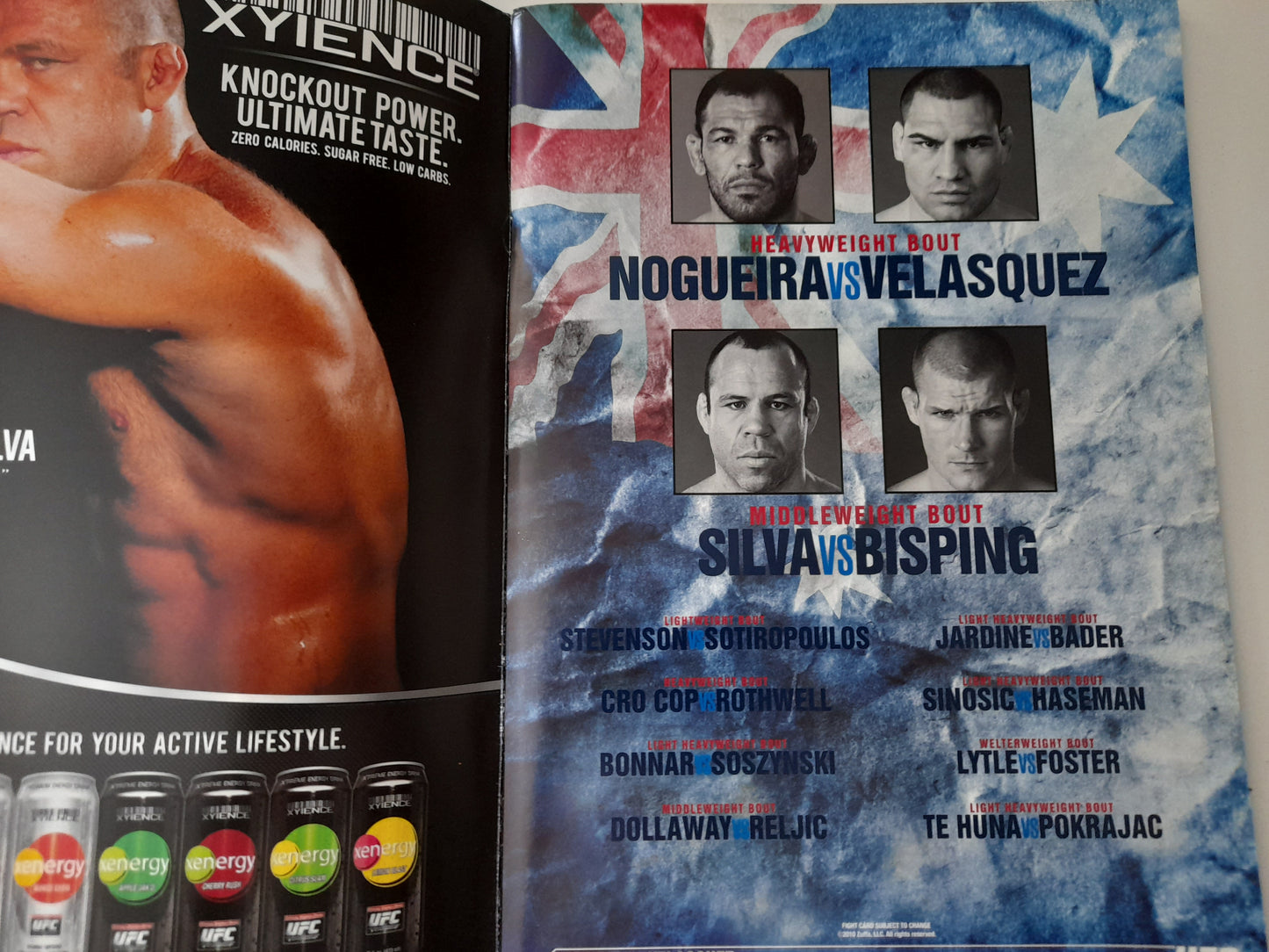 UFC 110 (AUS) - Nogueira Vs Velasquez - Official Event Program (2010)