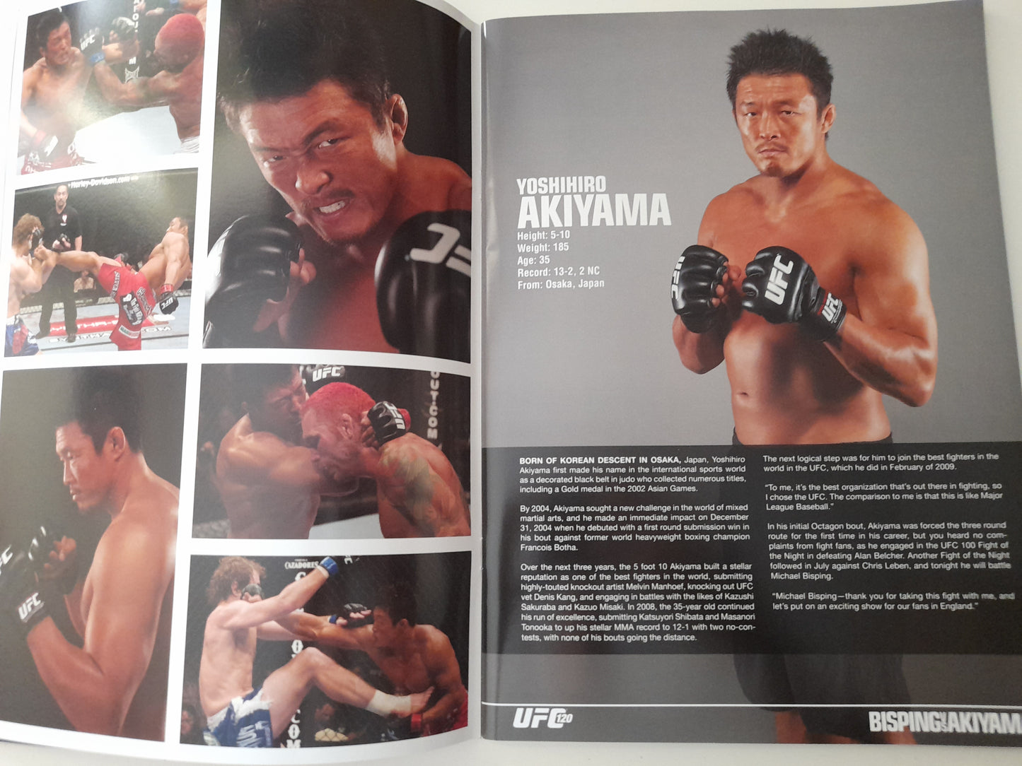 UFC 120 (UK) - Bisping Vs Akiyama - Official Event Program (2010)