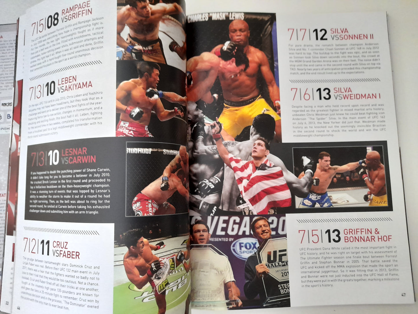 UFC 175 - Weidman Vs Machida - Official Event Program (2014)