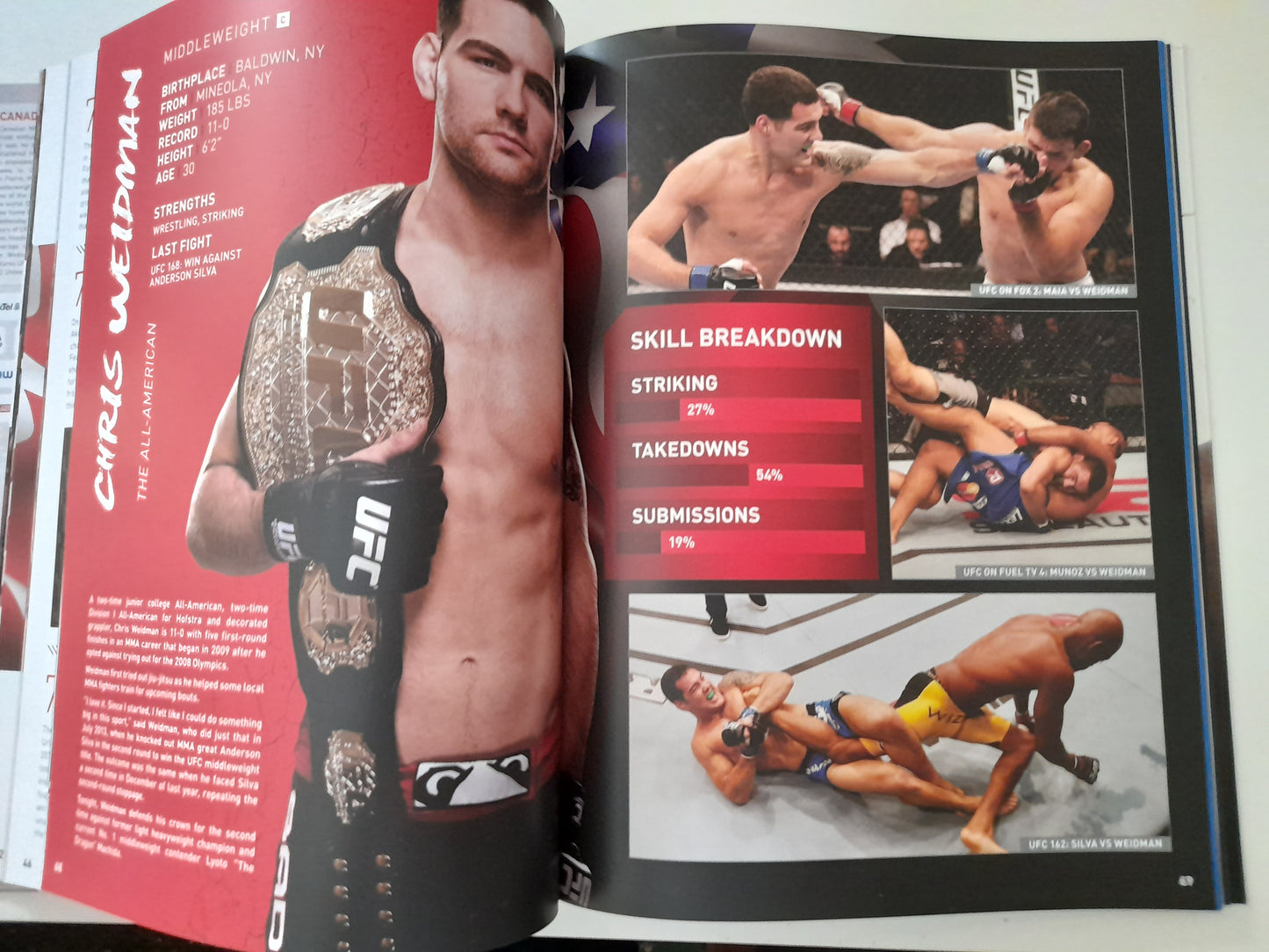 UFC 175 - Weidman Vs Machida - Official Event Program (2014)