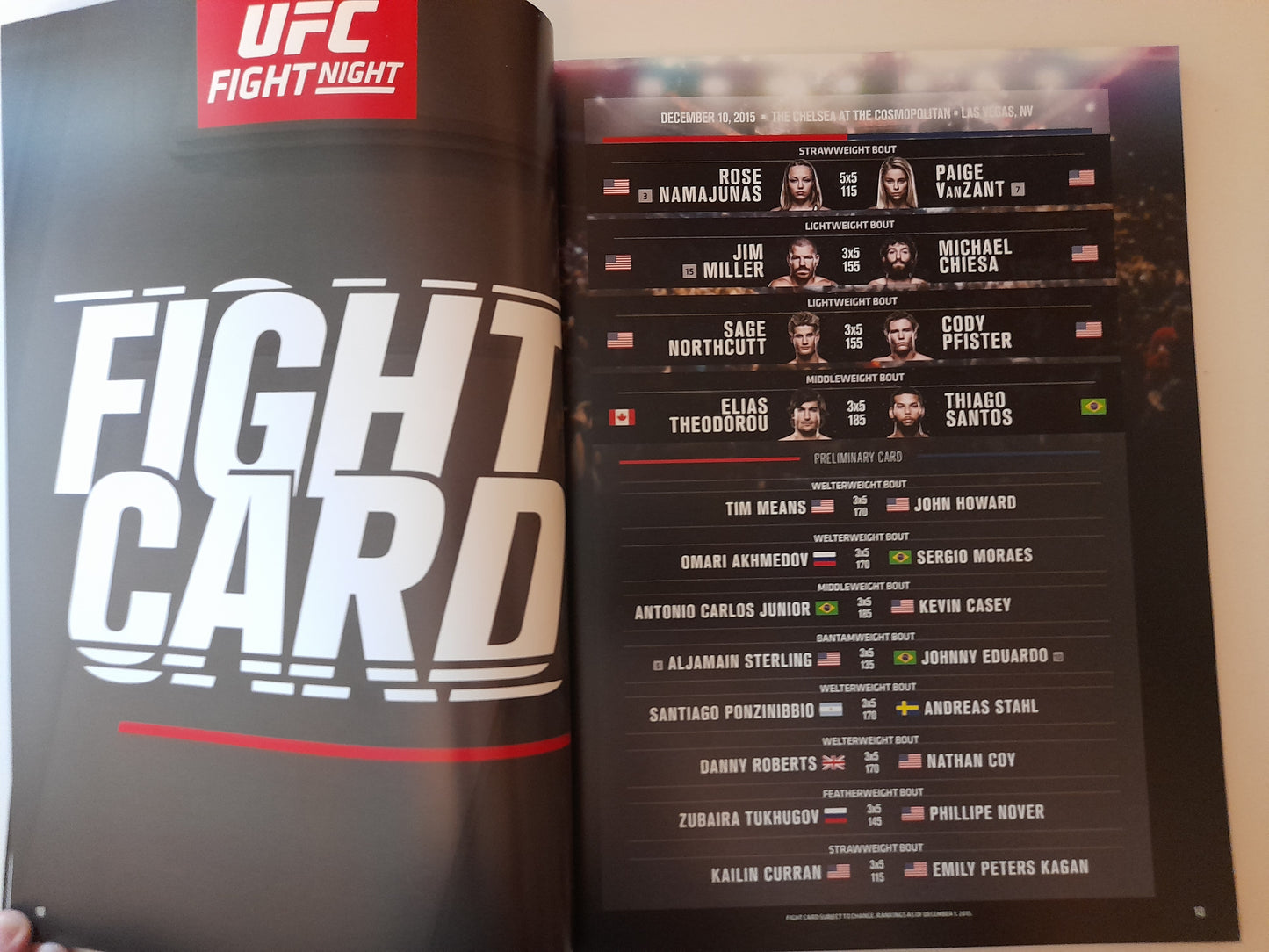 UFC 194 - Aldo Vs McGregor / Namajunas Vs VanZant - Official Event Program (2015)