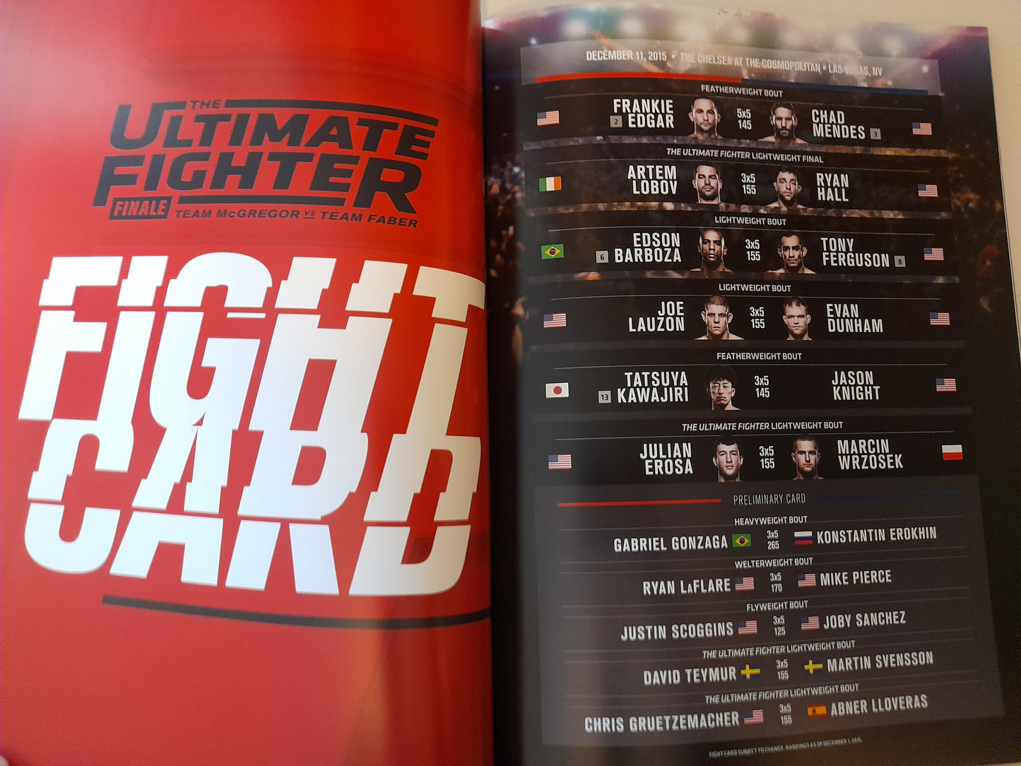 UFC 194 - Aldo Vs McGregor / Namajunas Vs VanZant - Official Event Program (2015)