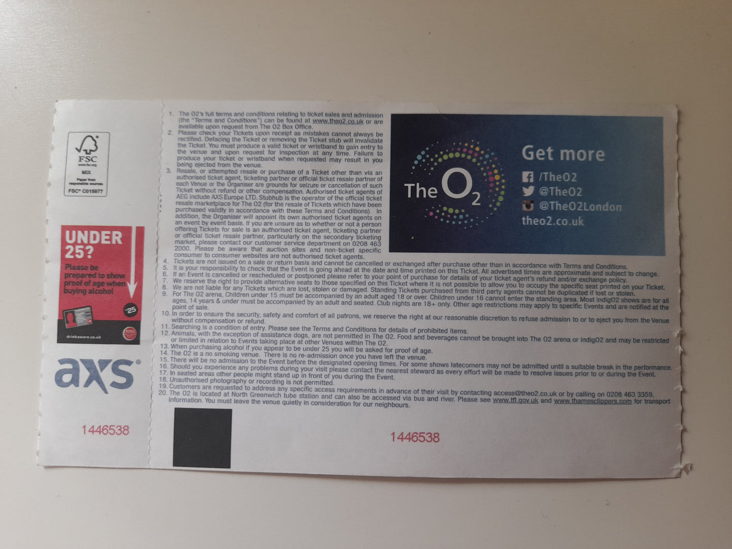 UFC Fight Night 107 - Manuwa Vs Anderson - Official Event Ticket (2017)