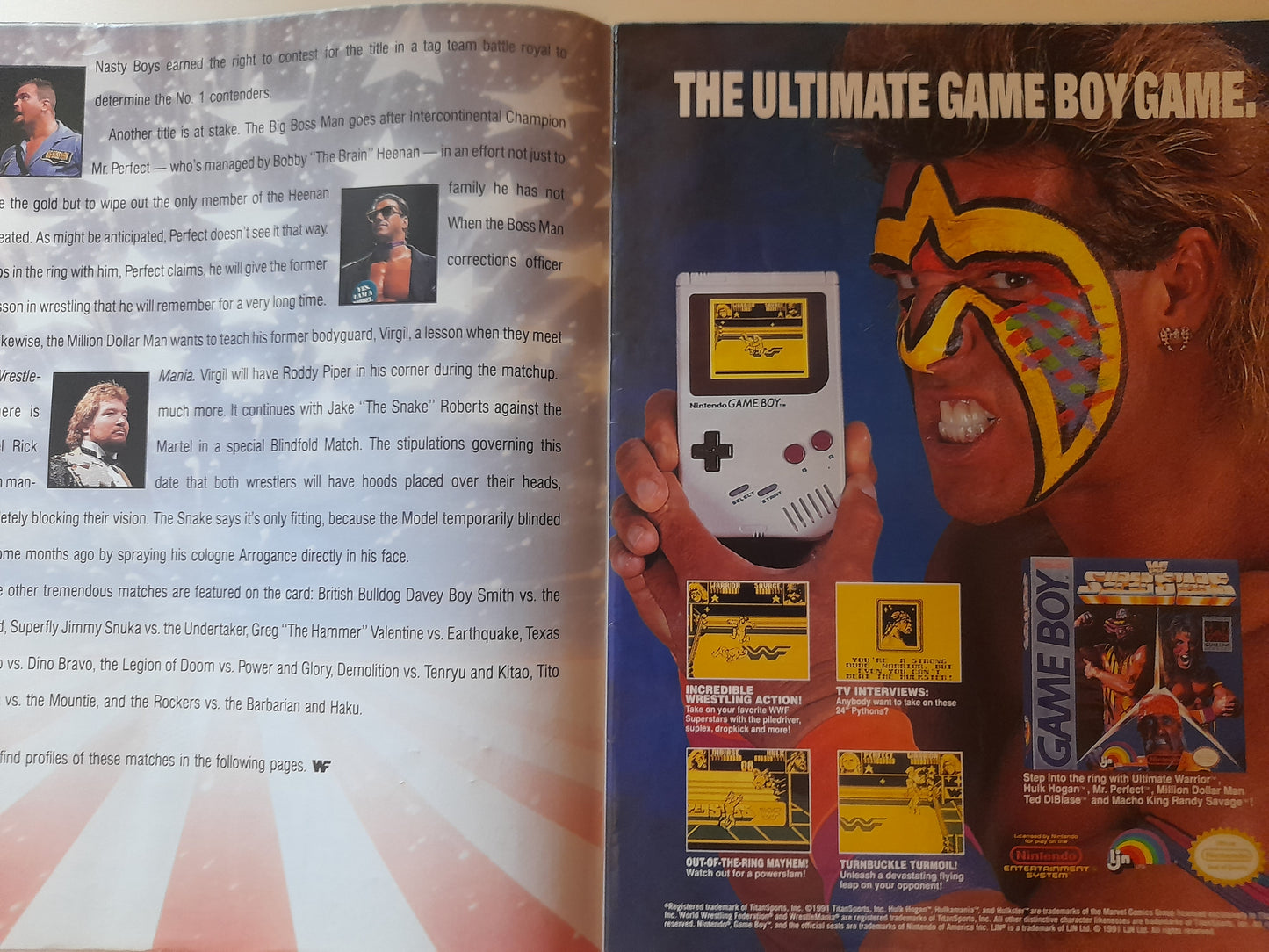 WWF Wrestling - Wrestlemania 7 - Official Event Program (1991)