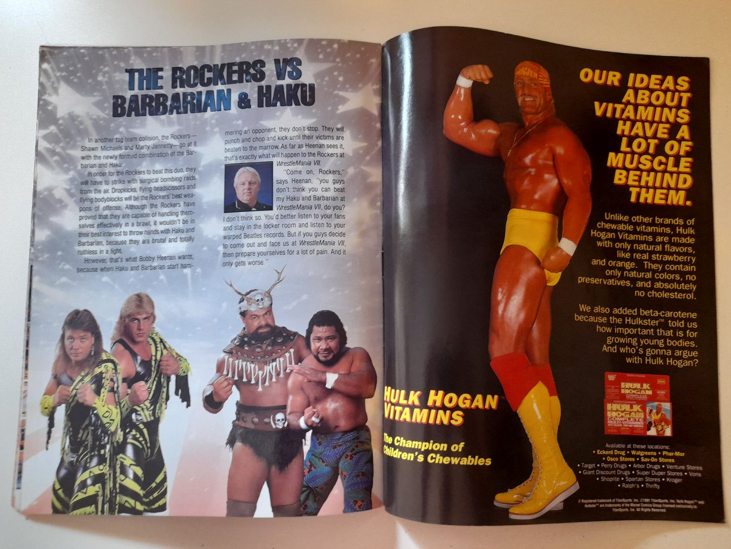 WWF Wrestling - Wrestlemania 7 - Official Event Program (1991)
