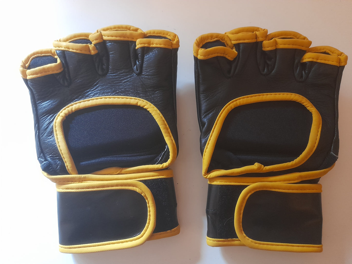 KOTC King Of The Cage Official MMA Gloves - V2 - Yellow/Black - Size XL - Ouano - (New)
