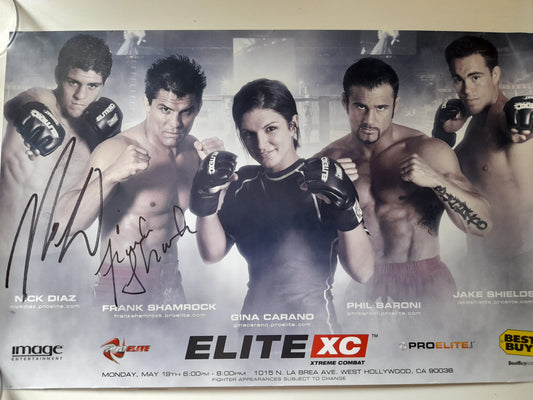 Elite Xtreme Combat 2x Fighter Signed 11x17 Promo Poster [AUTOGRAPHED]