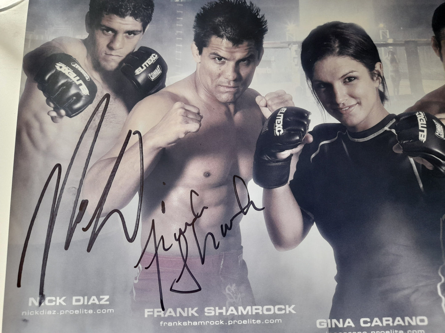 Elite Xtreme Combat 2x Fighter Signed 11x17 Promo Poster [AUTOGRAPHED]