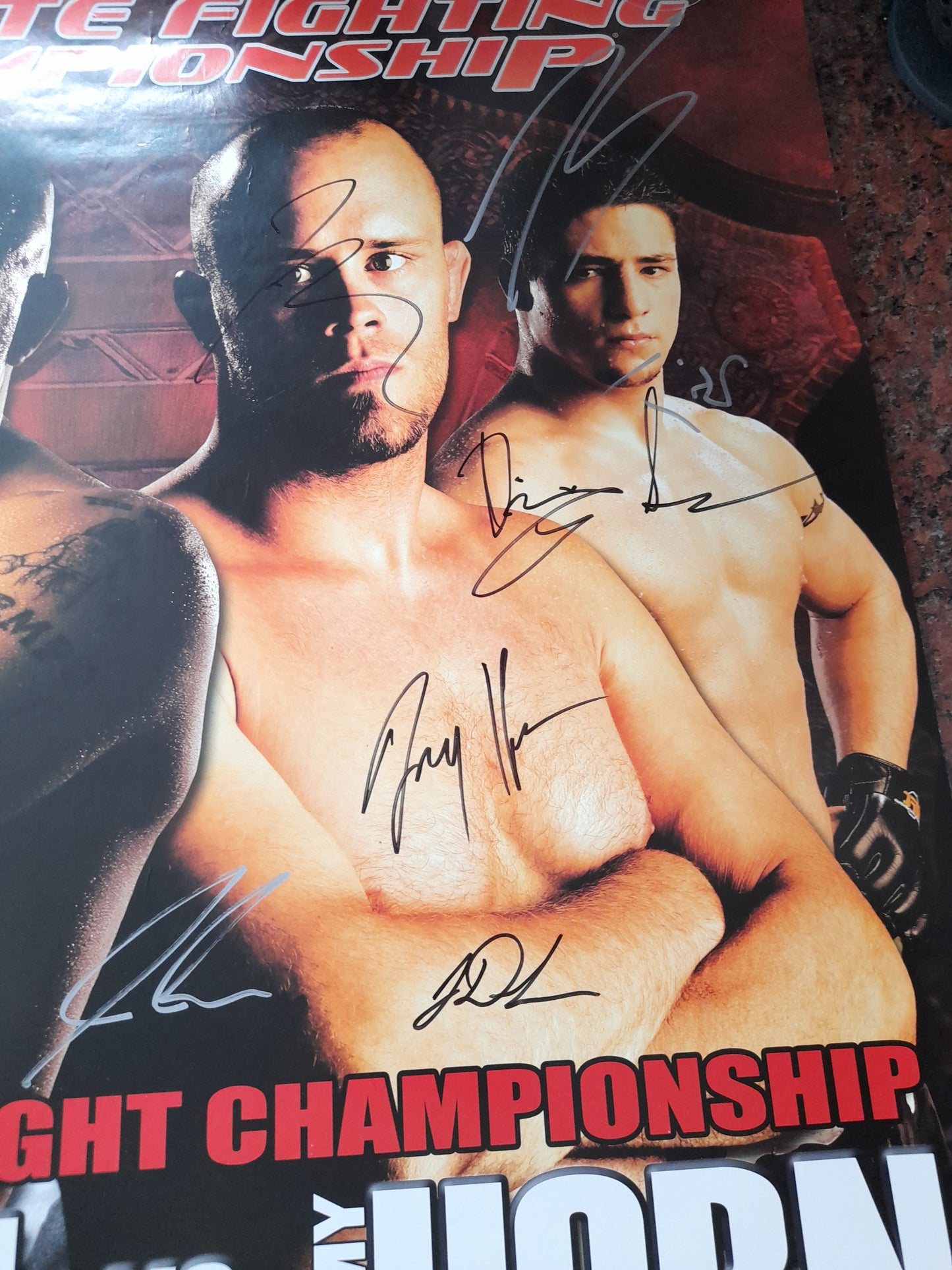 UFC 54: Boiling Point - Liddell Vs Horn - Official Signed by Card Event Poster - Full Size 27x39 [AUTOGRAPHED]