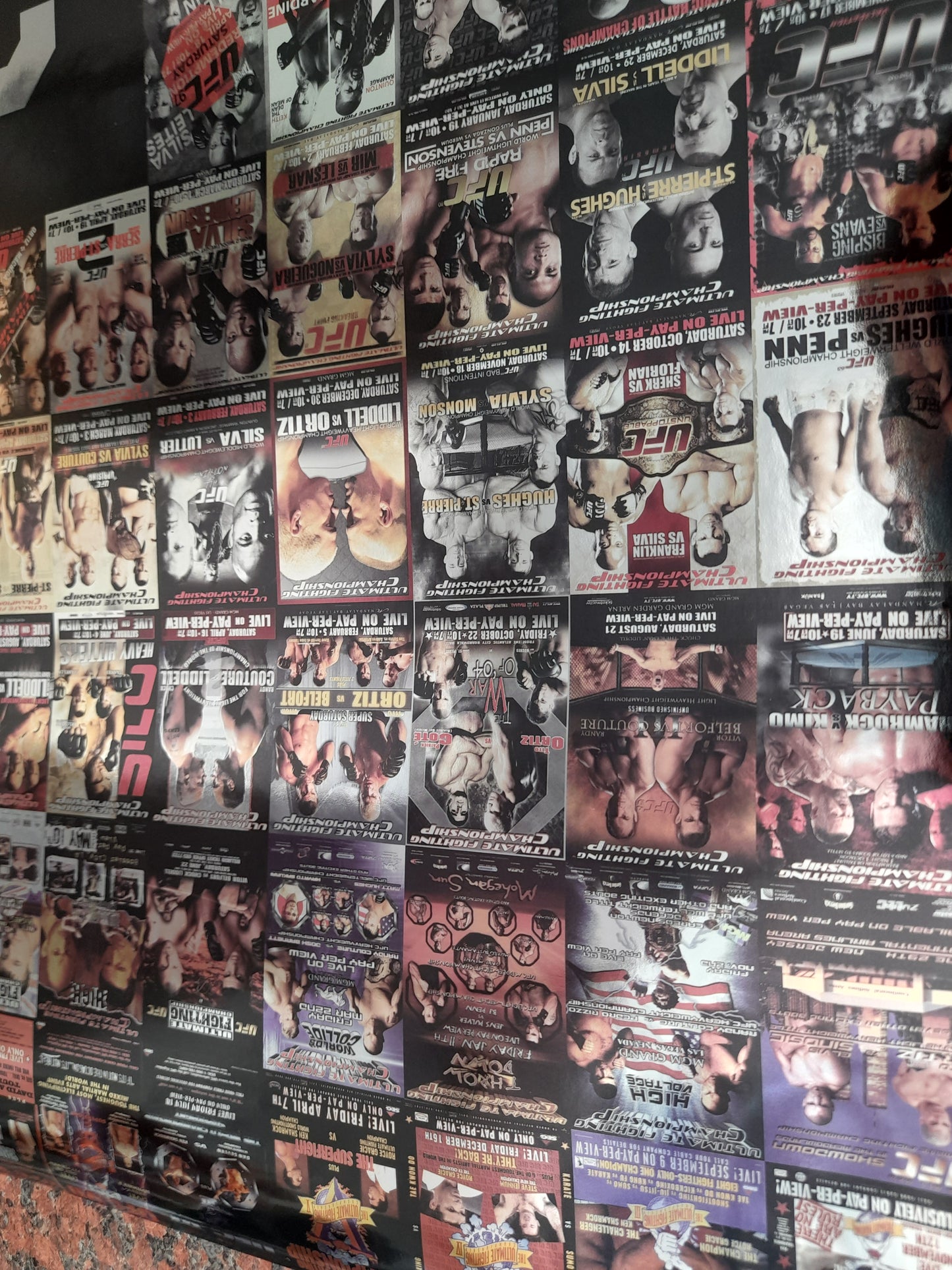 UFC 25th Anniversary Metallic Effect Event Collage Poster - Full Size 27x39 - New