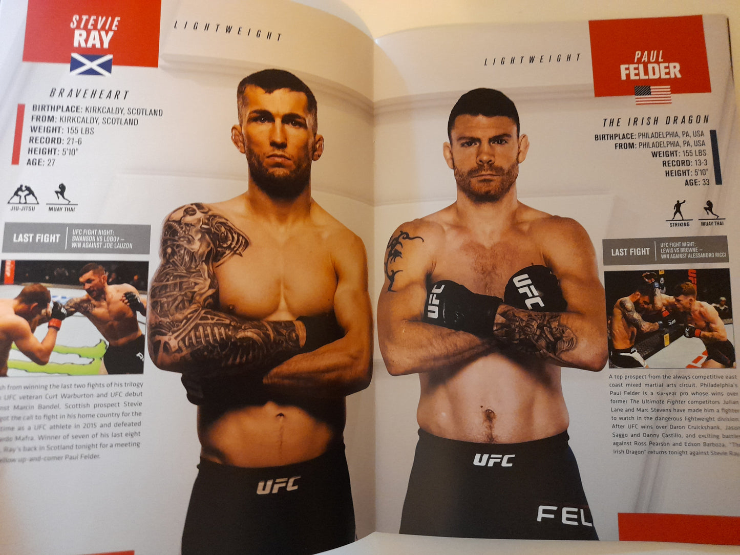 UFC Fight Night 113 (UK) - Nelson Vs Ponzinibbio - Official Event Program (2017)