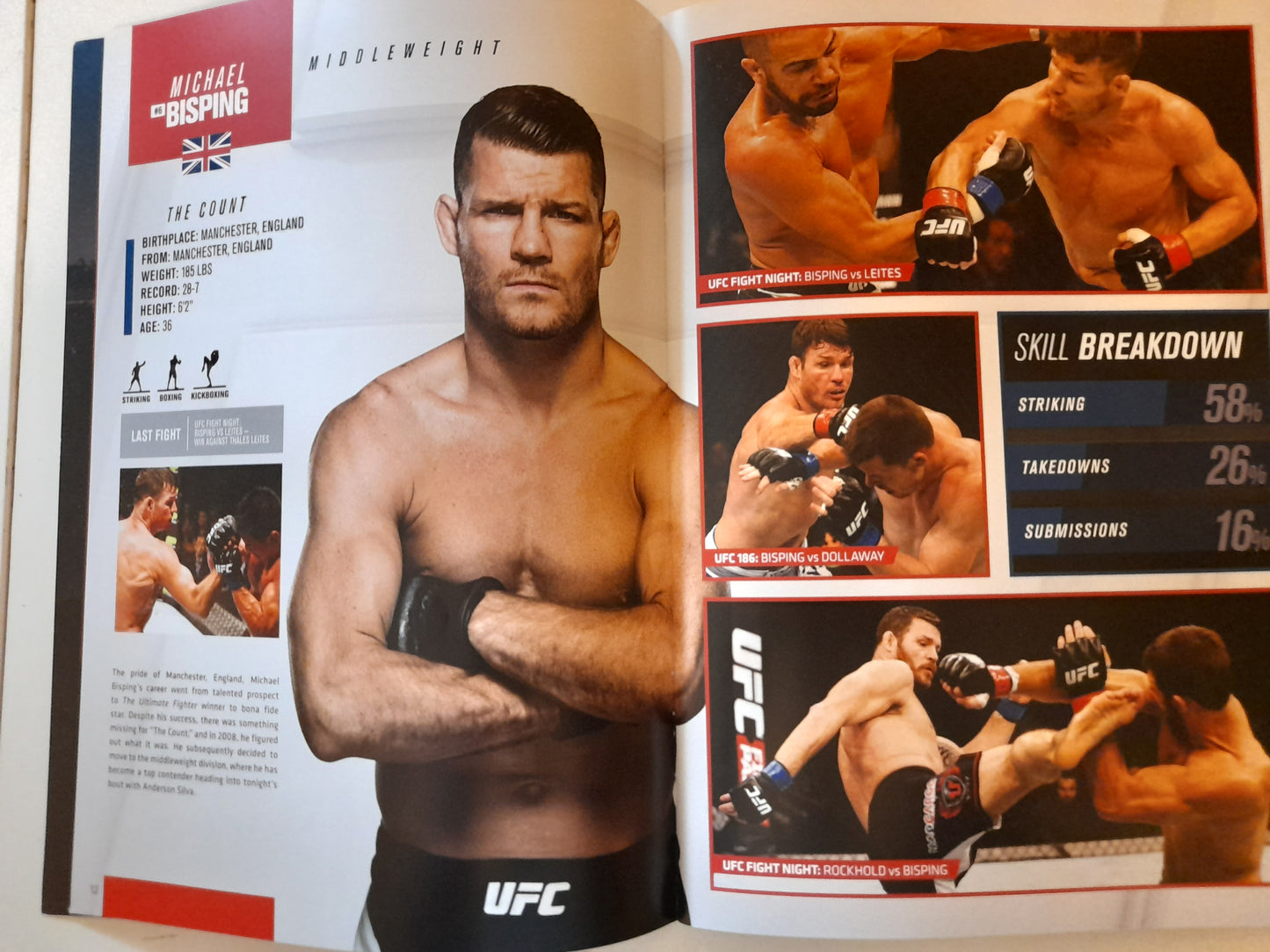 UFC Fight Night 84 (UK) - Bisping Vs Silva - Official Event Program (2016)