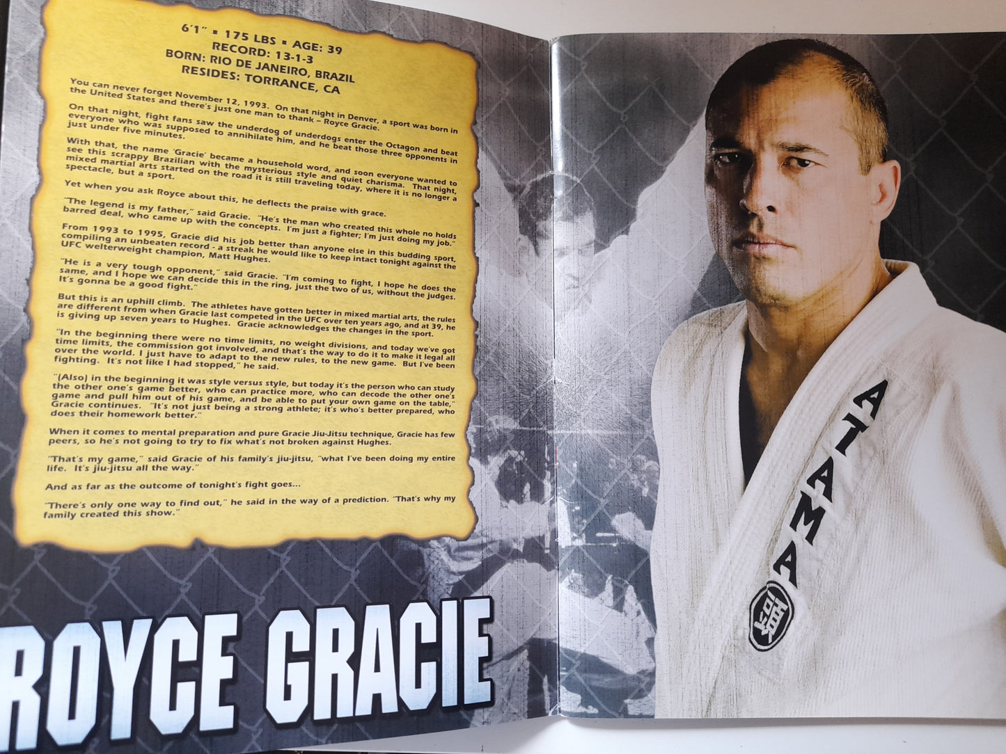 UFC 60: Hughes Vs Gracie - Official Event Program (2006)