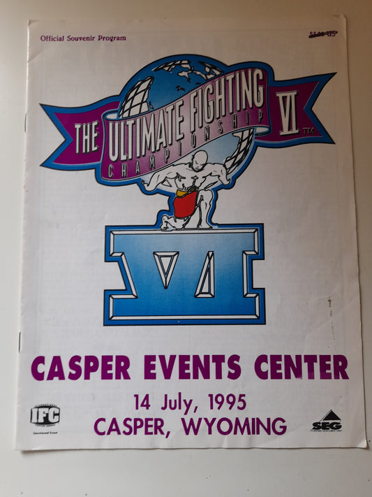 UFC VI: Clash of the Titans - Shamrock Vs Severn - Official Event Program (1995)