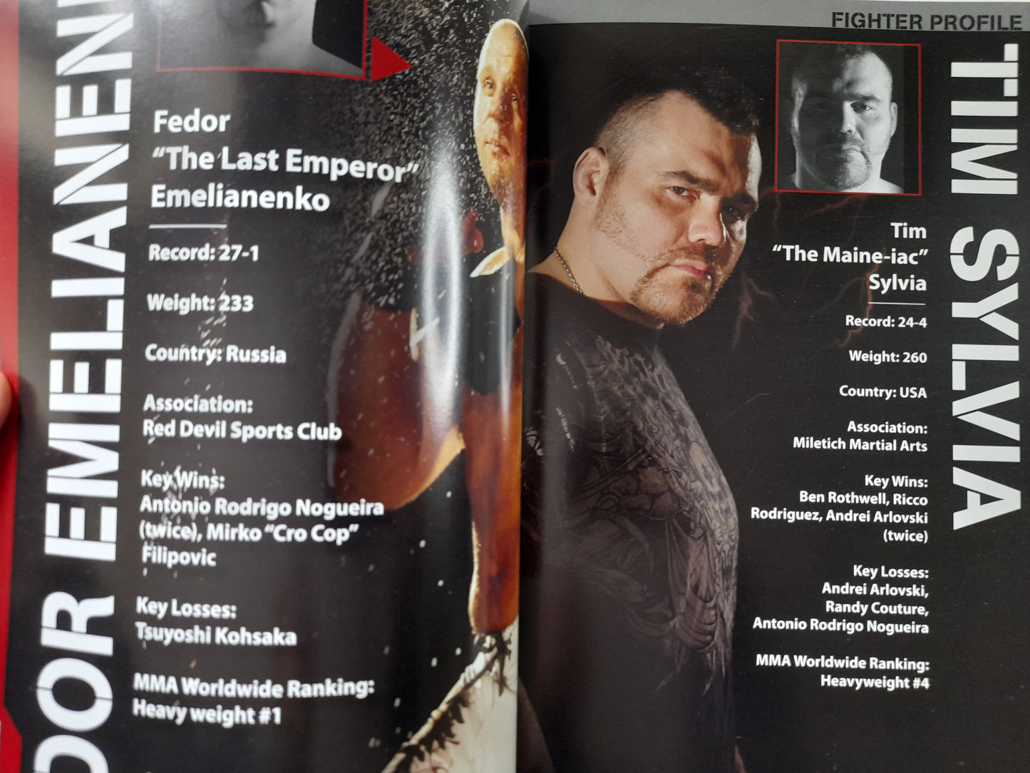 Affliction 1: Banned - Fedor Vs Sylvia - Official Event Program (2008)