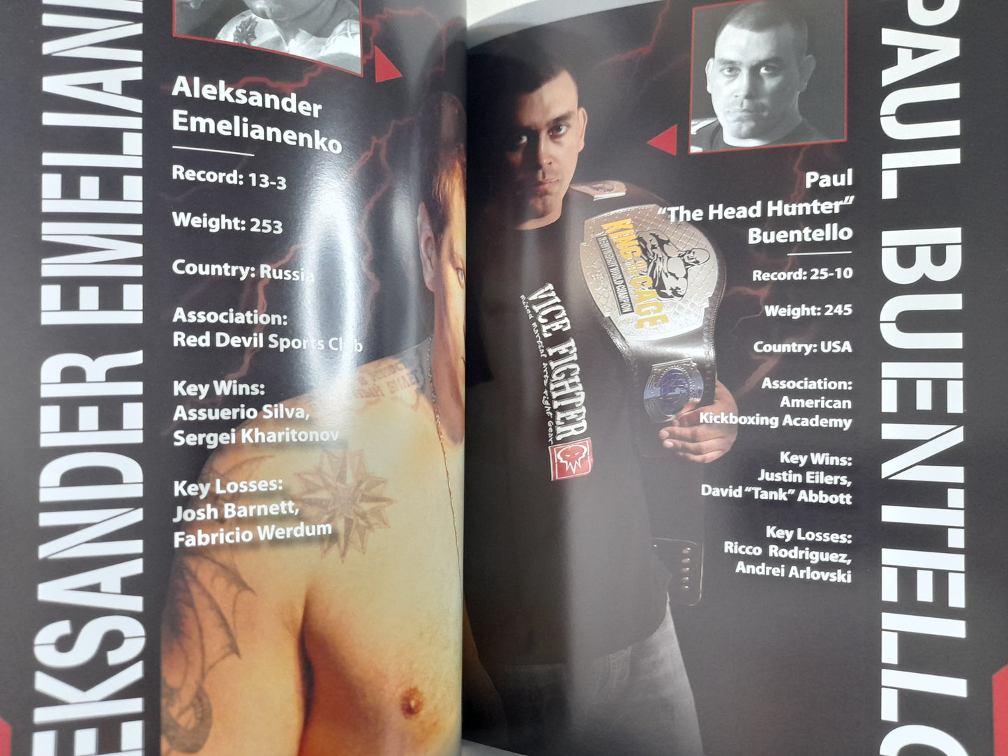 Affliction 1: Banned - Fedor Vs Sylvia - Official Event Program (2008)