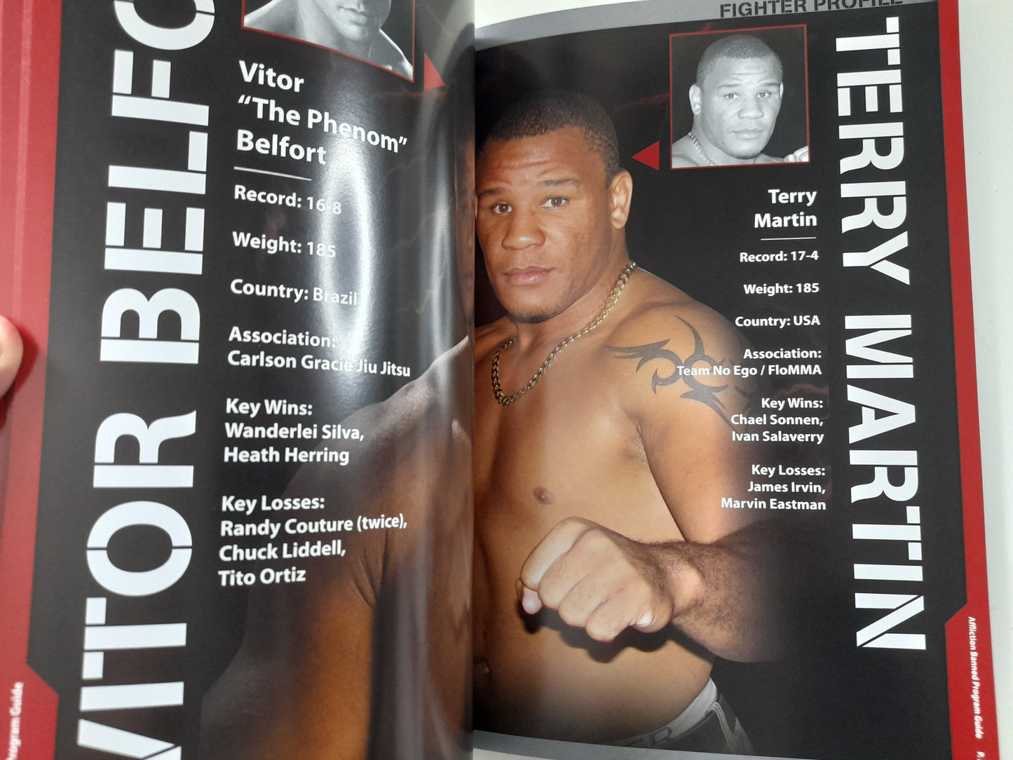 Affliction 1: Banned - Fedor Vs Sylvia - Official Event Program (2008)