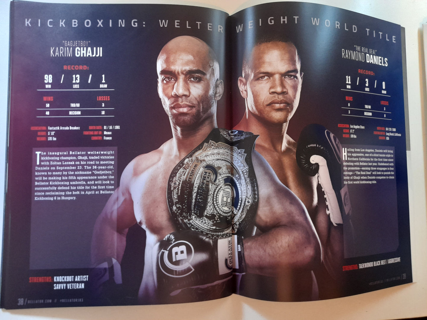 Bellator 183 - Henderson Vs Pitbull - Official Event Program (2017)