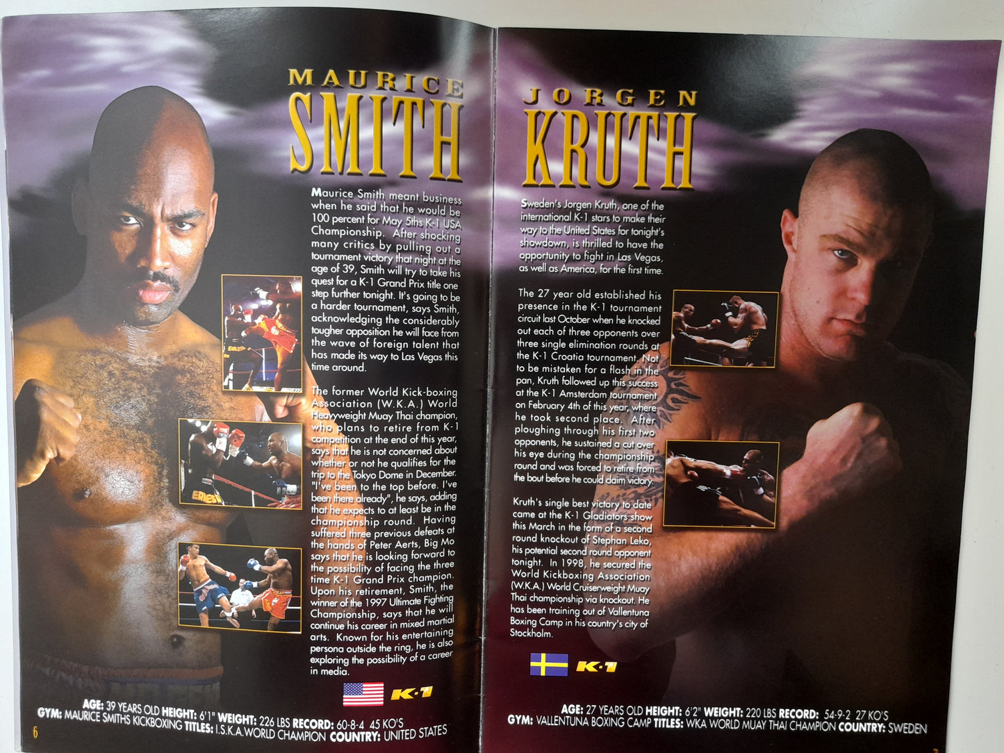 K-1 Kickboxing USA Grand Prix 2001 - Battle at the Bellagio - Official Event Program (2001)