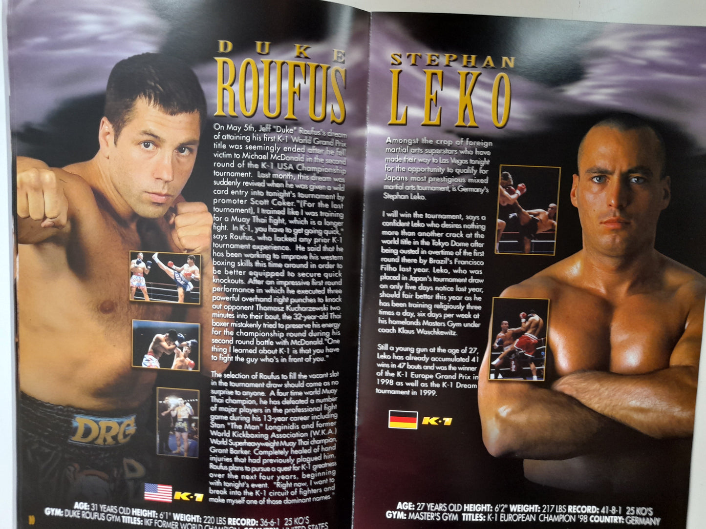 K-1 Kickboxing USA Grand Prix 2001 - Battle at the Bellagio - Official Event Program (2001)