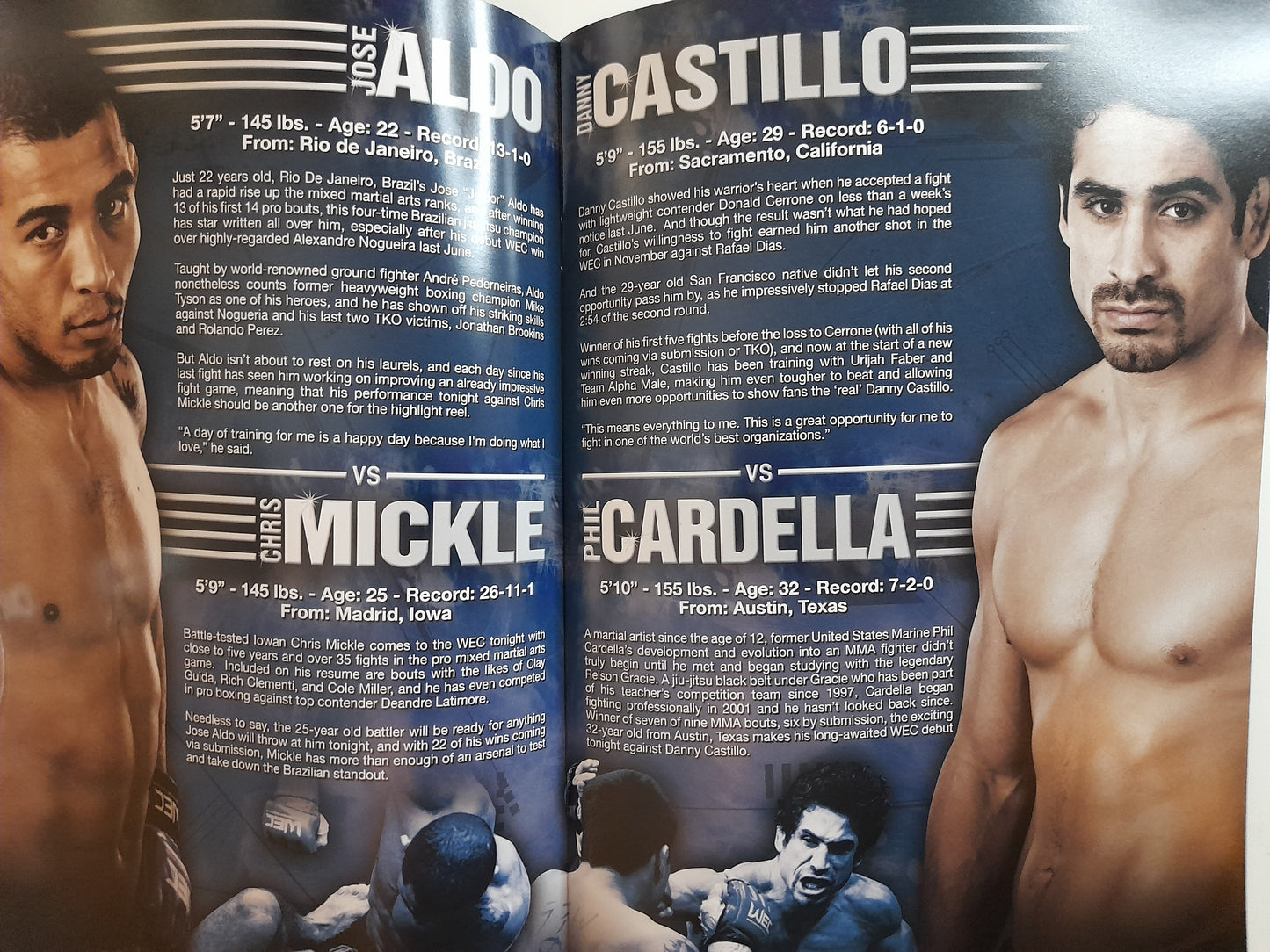 WEC 39 - Brown Vs Garcia - Official Event Program (2009)