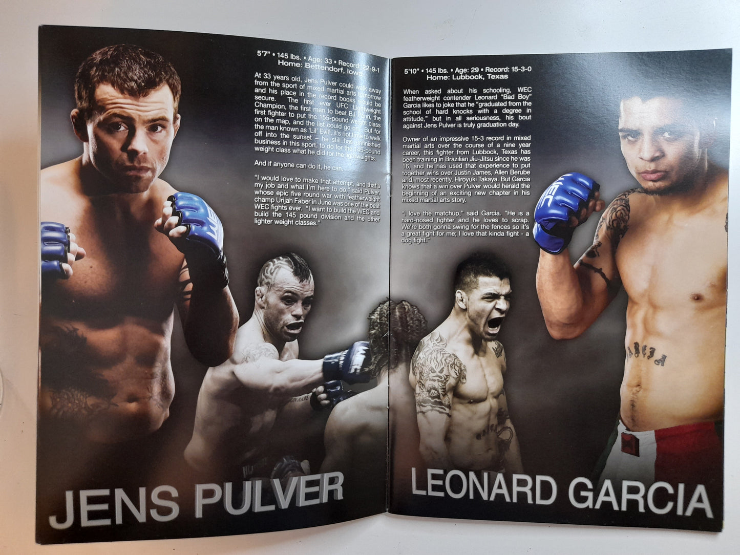 WEC 36 - Faber Vs Brown - Official Event Program (2008)