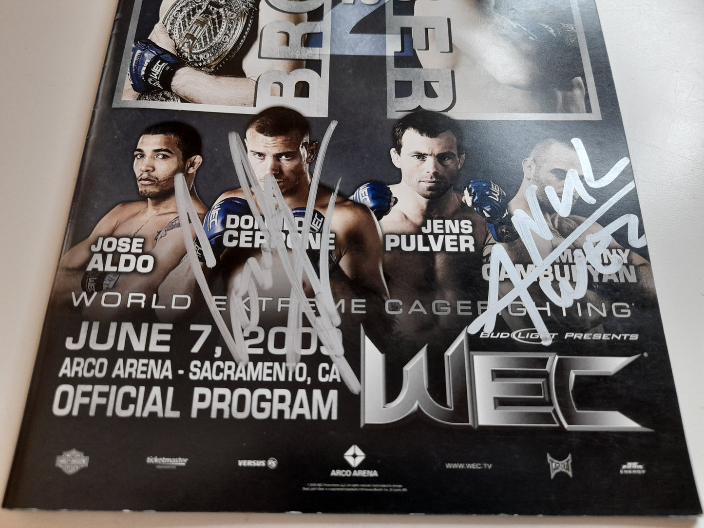 WEC 41 - Brown Vs Faber 2 - Official Event Program (2009) [AUTOGRAPHED]