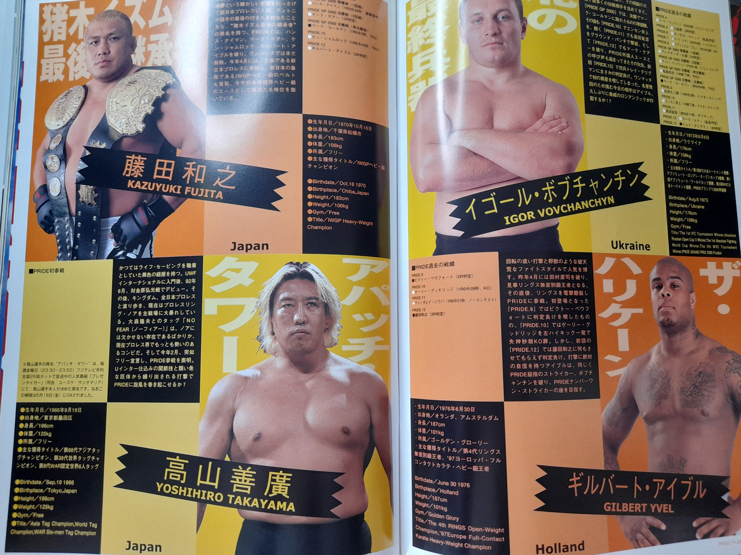 Pride FC 14 - Fujita Vs Takayama (2001) - Official Event Program