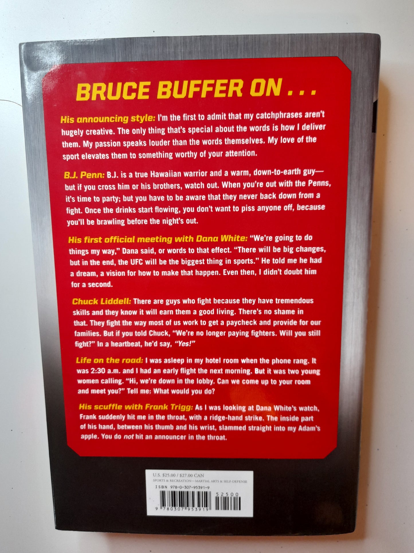 Bruce Buffer - It's Time! - Hardcover Book - 1st Edition [AUTOGRAPHED]