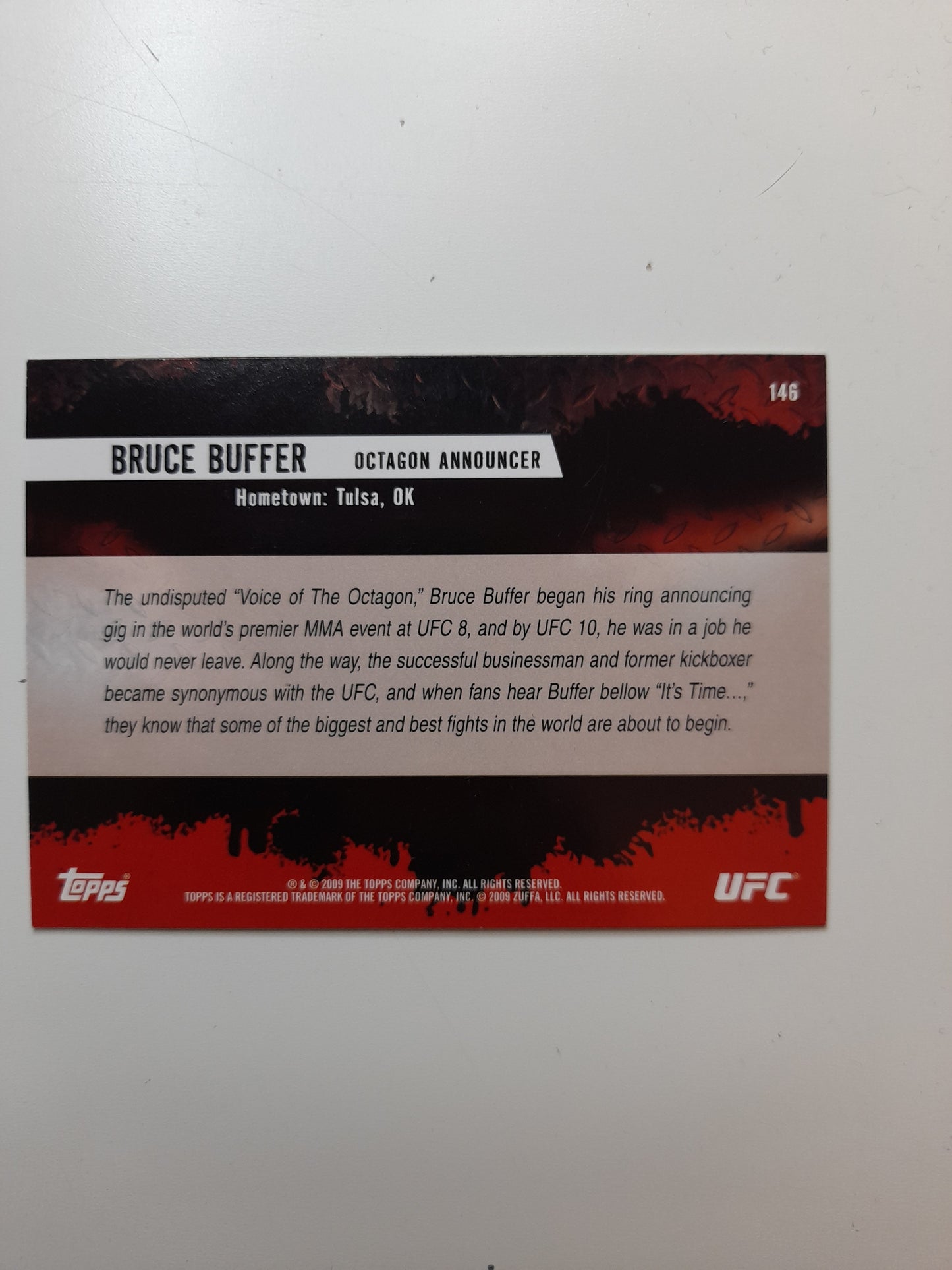 Bruce Buffer - Official Trading Card - #146 - Topps UFC Round 2 (2009)