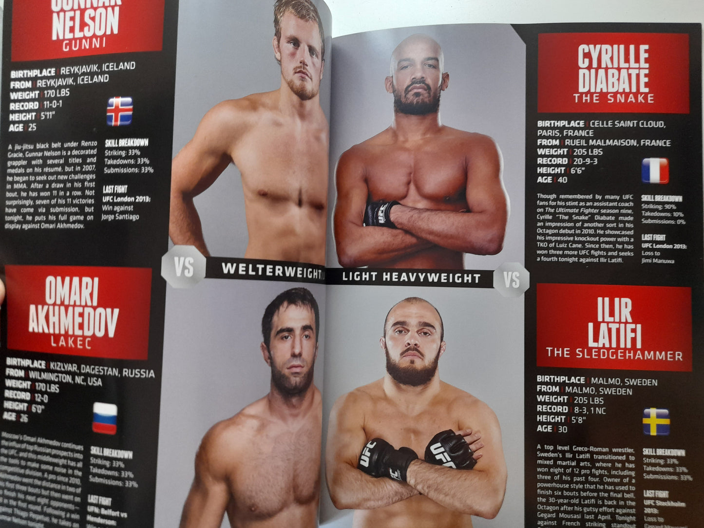 UFC Fight Night 37 (UK) - Gustafsson Vs Manuwa - Official Event Program (2014)
