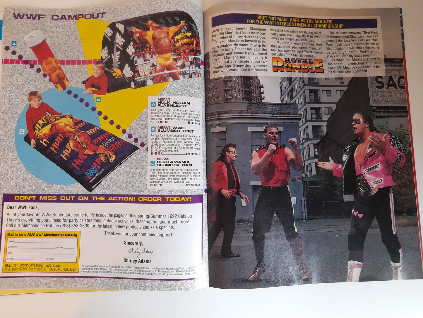WWF Wrestling - Royal Rumble 92 - Official Event Program (1992)
