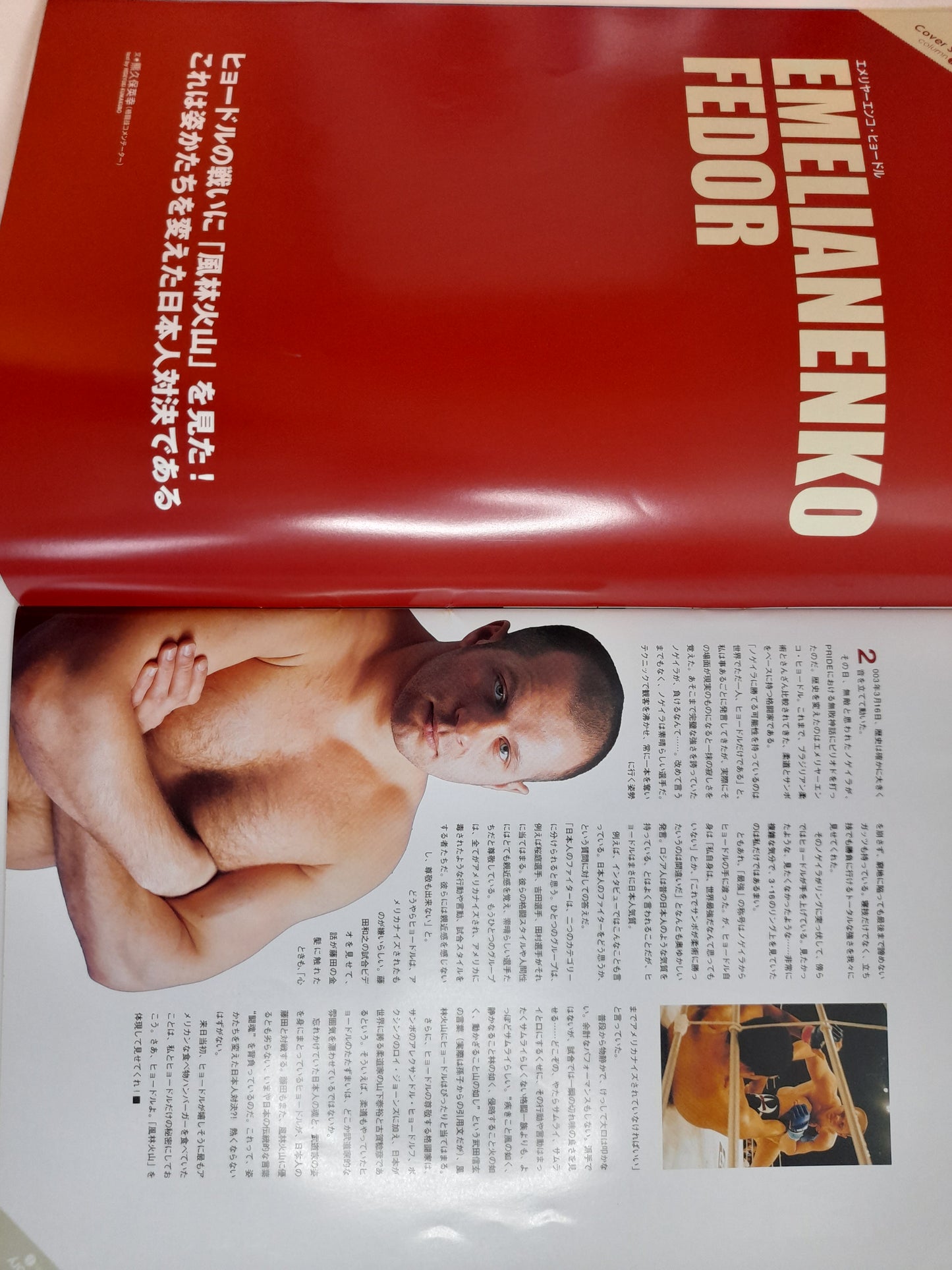 Pride FC 26 Bad to the Bone - Fedor Emilianenko Vs Fujita (2003) - Official Event Program