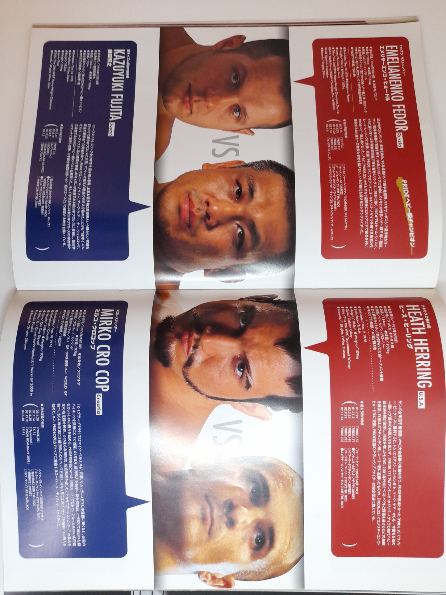 Pride FC 26 Bad to the Bone - Fedor Emilianenko Vs Fujita (2003) - Official Event Program