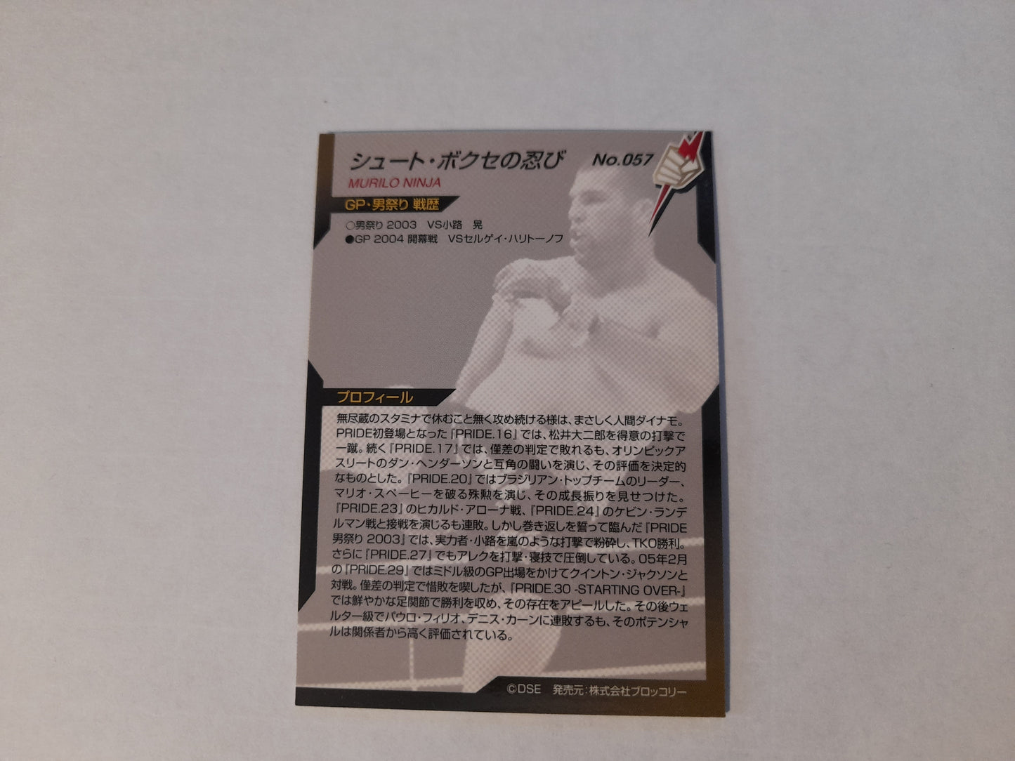2006 DSE Pride Fighting Championships Trading Card - #057 Murilo Ninja Rua