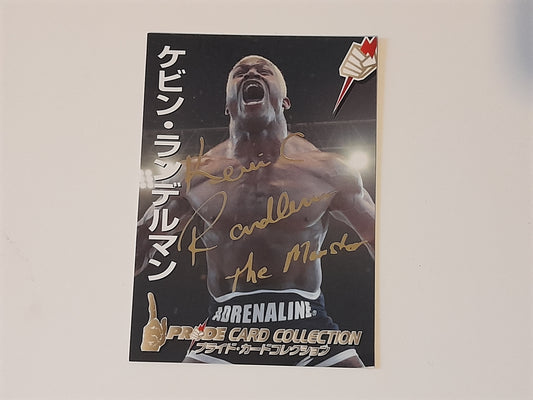2006 DSE Pride Fighting Championships Trading Card - Gold Autograph - #128g - Kevin Randleman