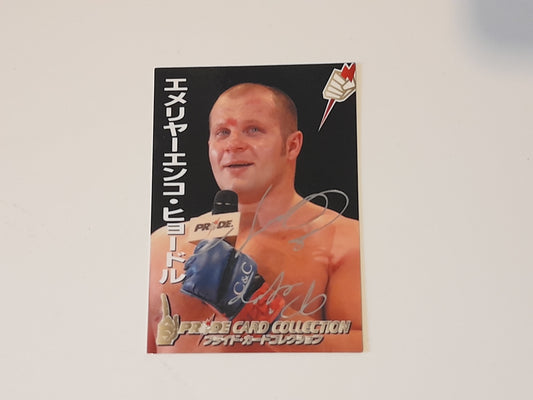 2006 DSE Pride Fighting Championships Trading Card - Silver Autograph - #127s - Fedor Emilianenko