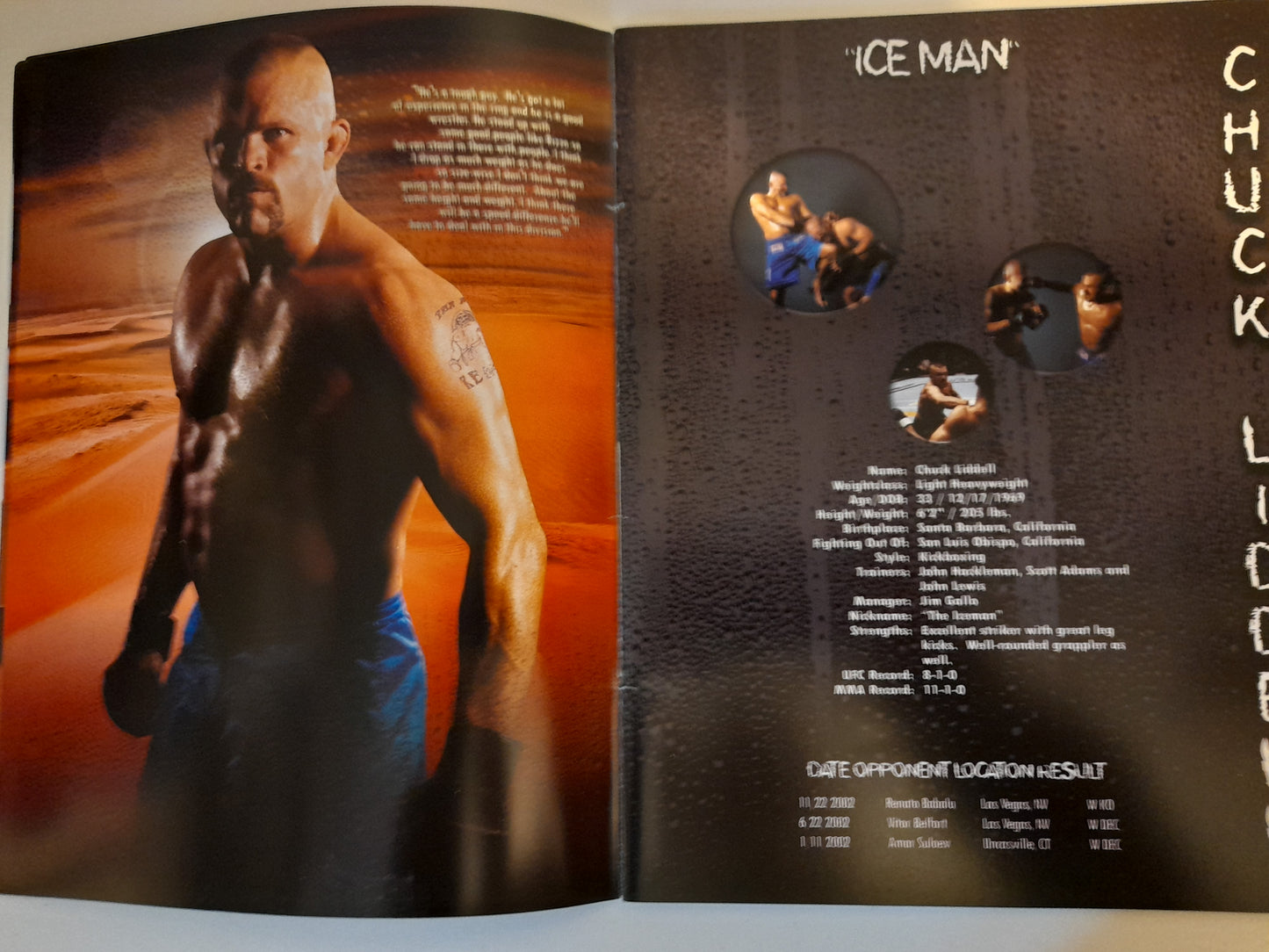 UFC 43: Meltdown - Randy Couture Vs chuck Liddell 1 - Official Event Program (2003)