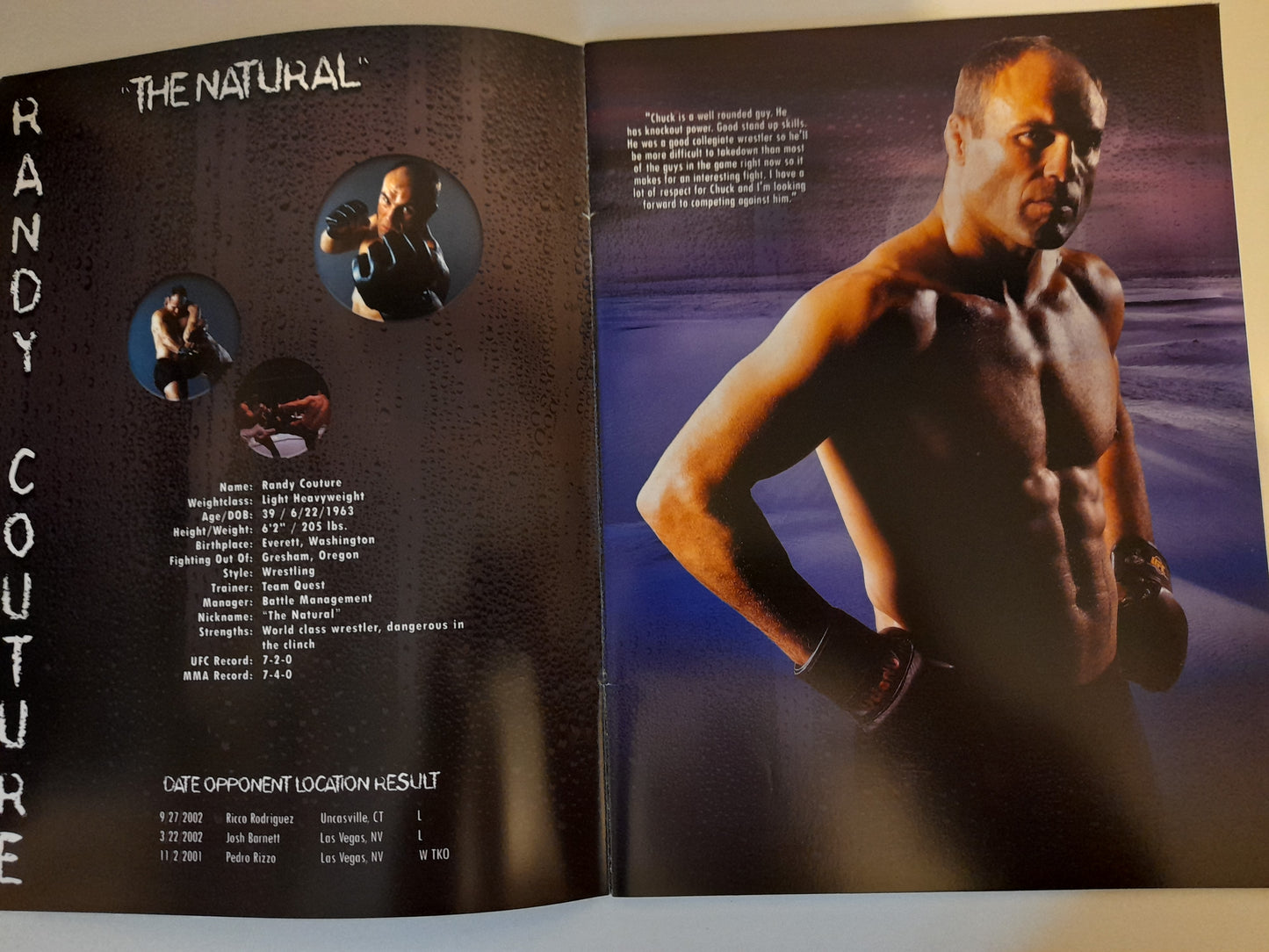 UFC 43: Meltdown - Randy Couture Vs chuck Liddell 1 - Official Event Program (2003)