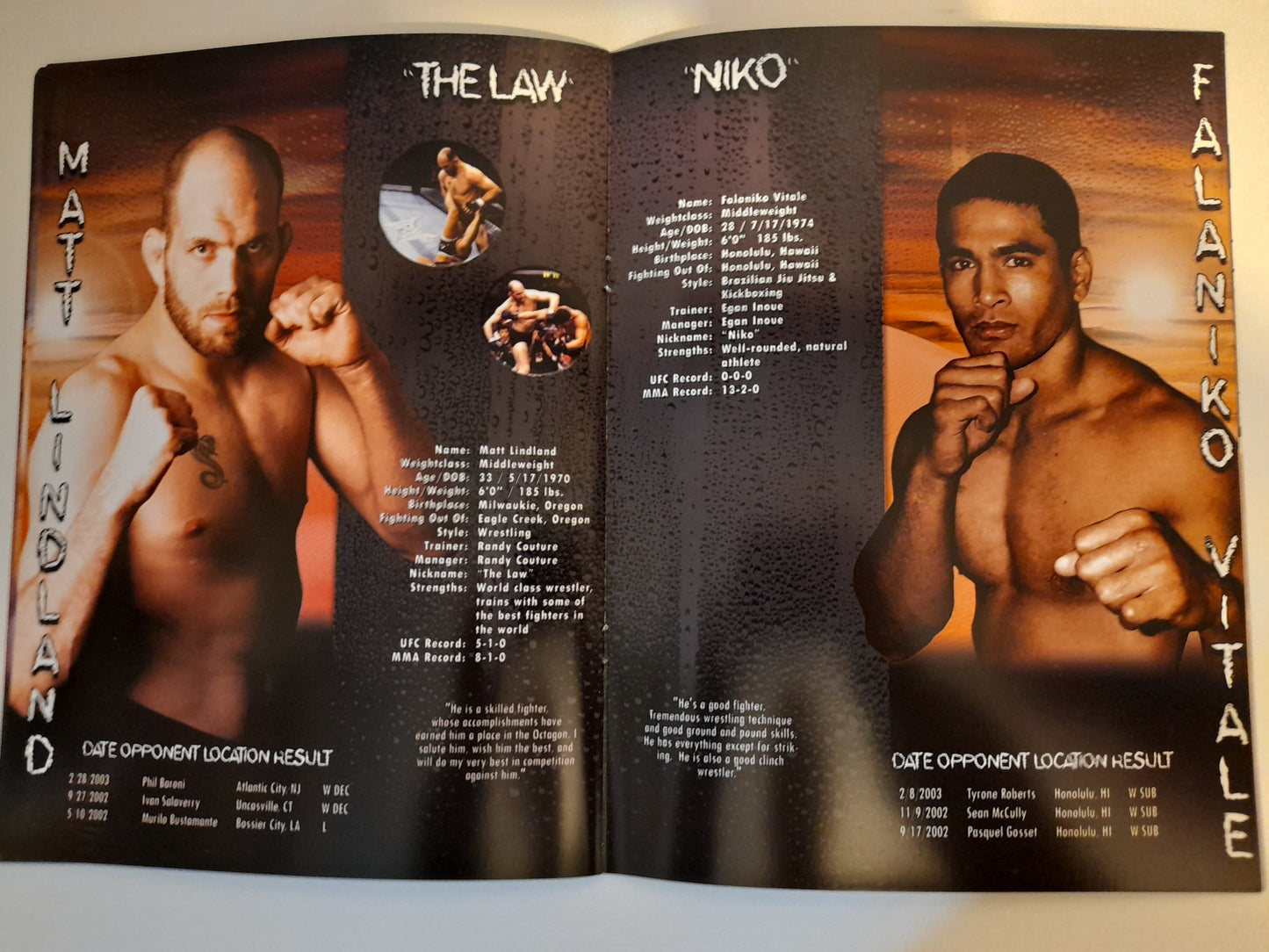 UFC 43: Meltdown - Randy Couture Vs chuck Liddell 1 - Official Event Program (2003)