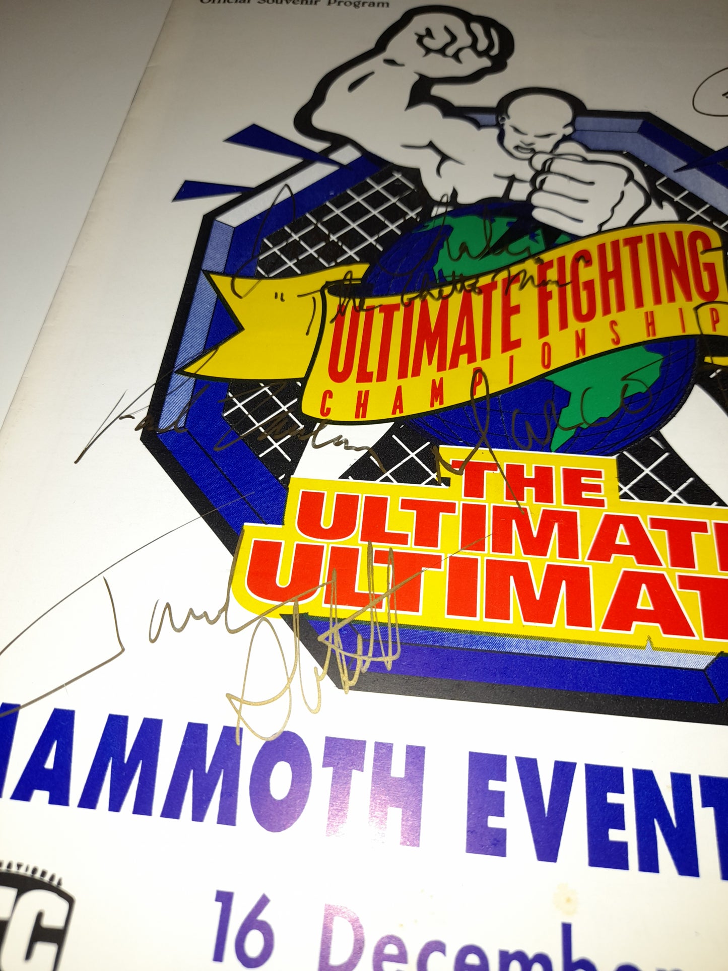 UFC 7.5: The Ultimate Ultimate 95 - Official Event Program (1995) [AUTOGRAPHED]